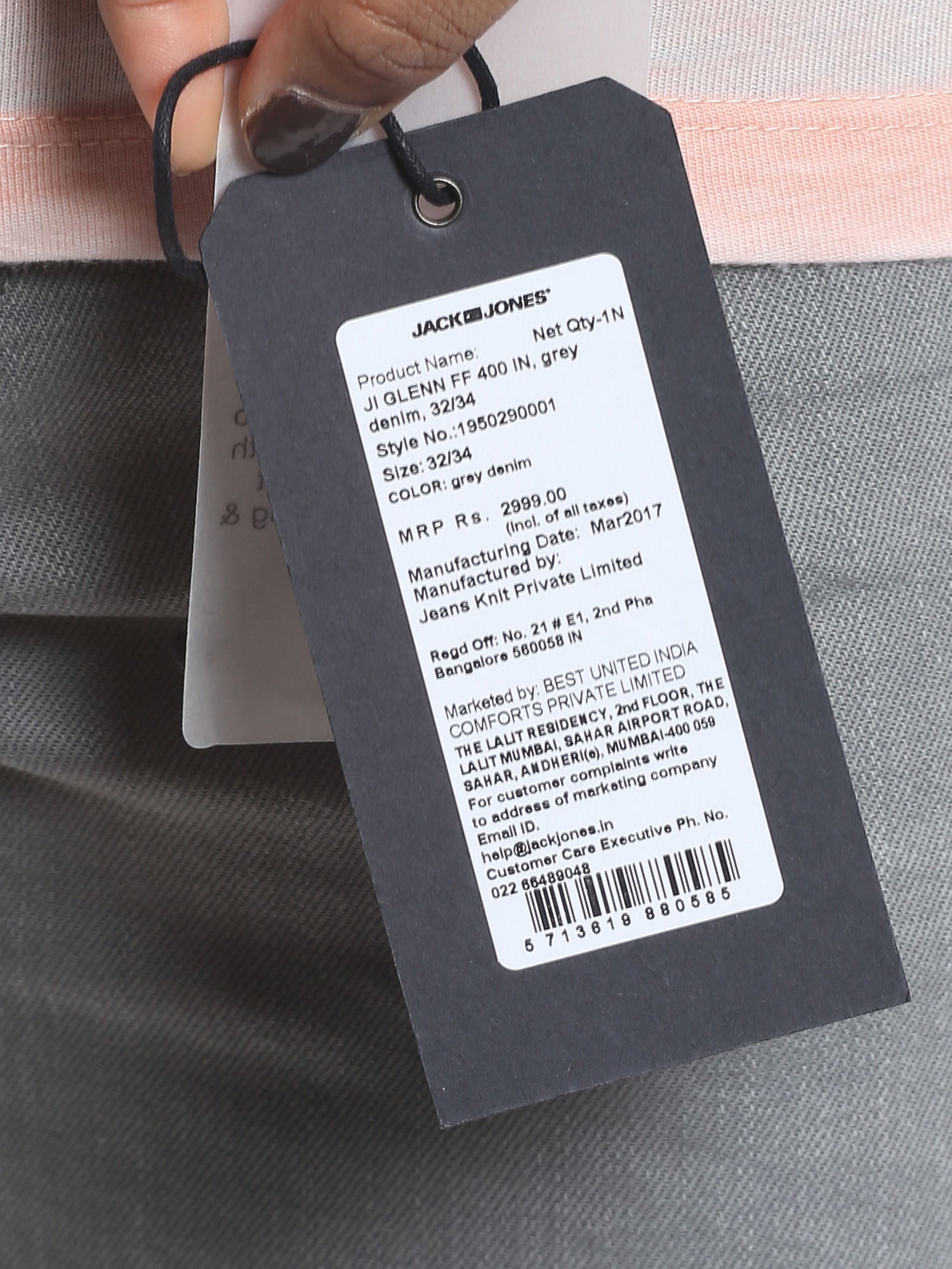 Grey Slim Jeans