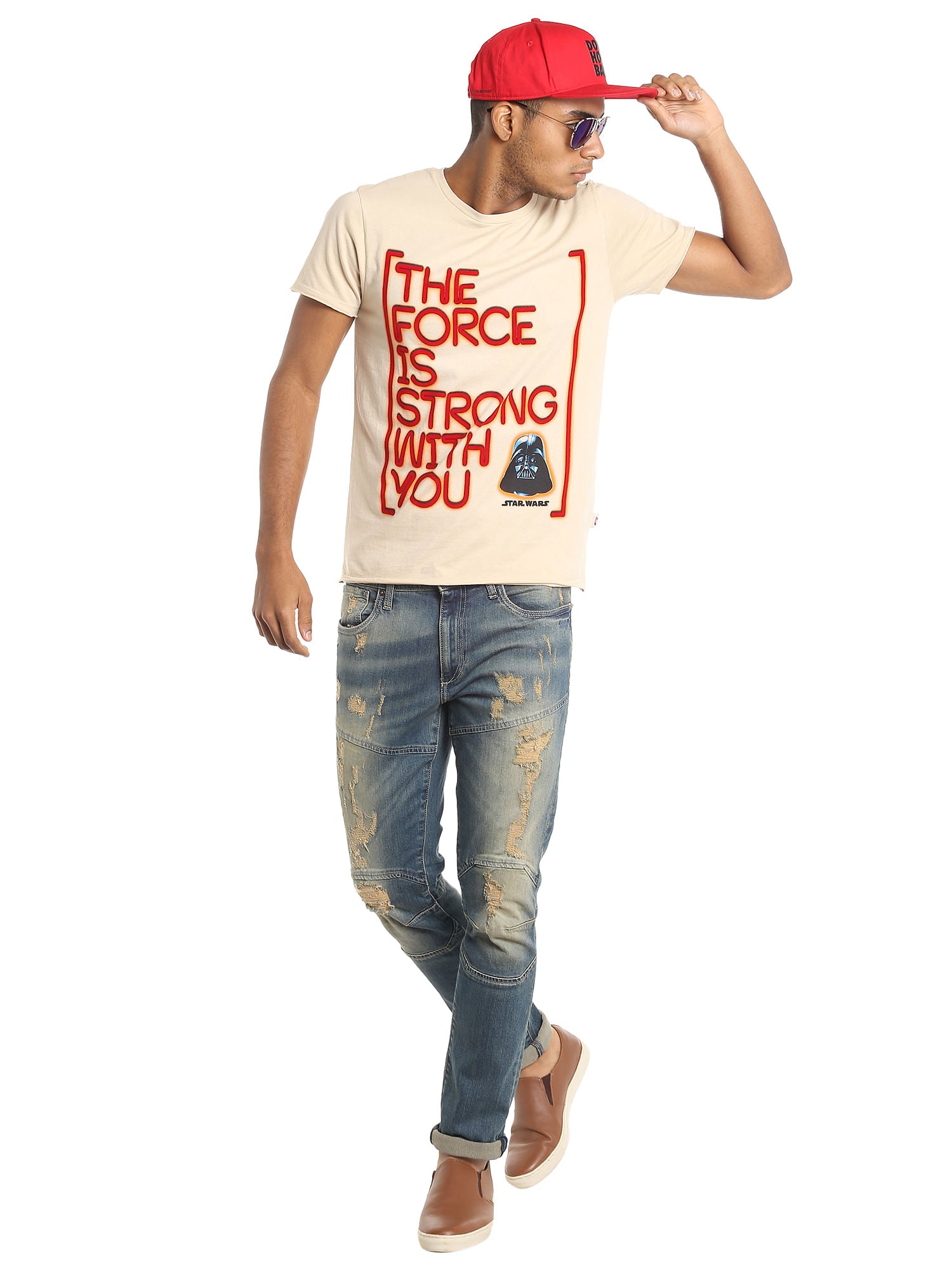 Star Wars Slogan Print Grey T-Shirt