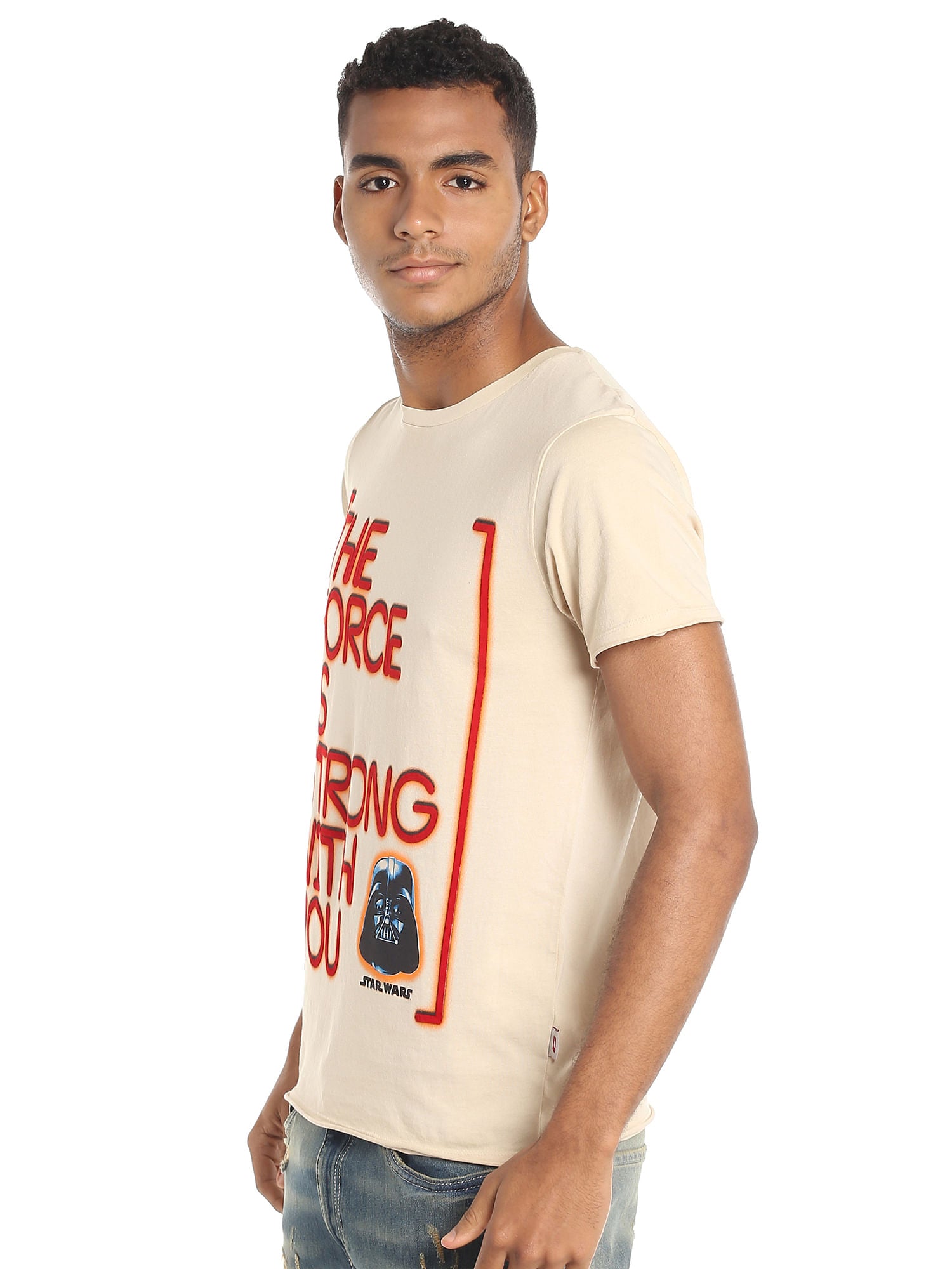 Star Wars Slogan Print Grey T-Shirt