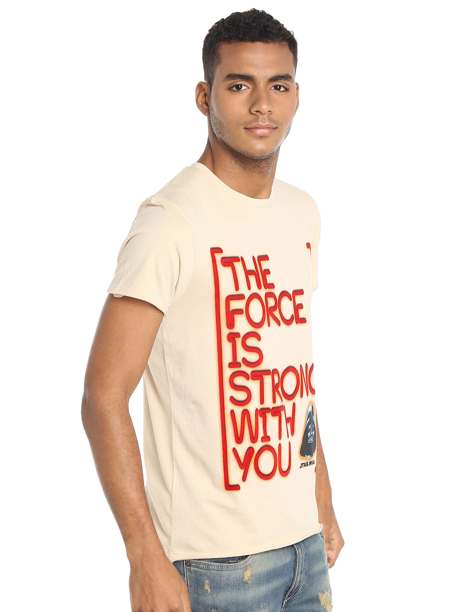Star Wars Slogan Print Grey T-Shirt