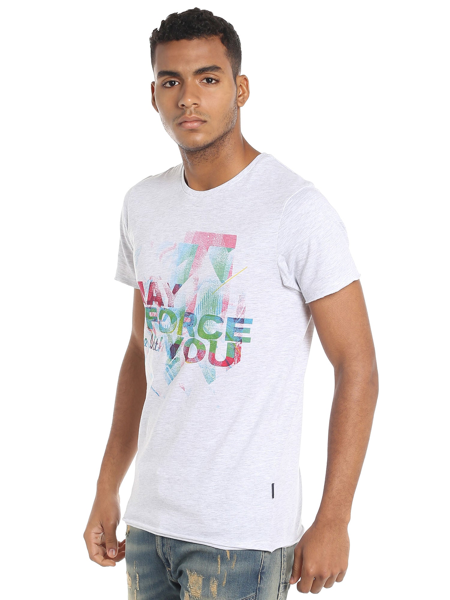 Star Wars Print Graphic White T-Shirt