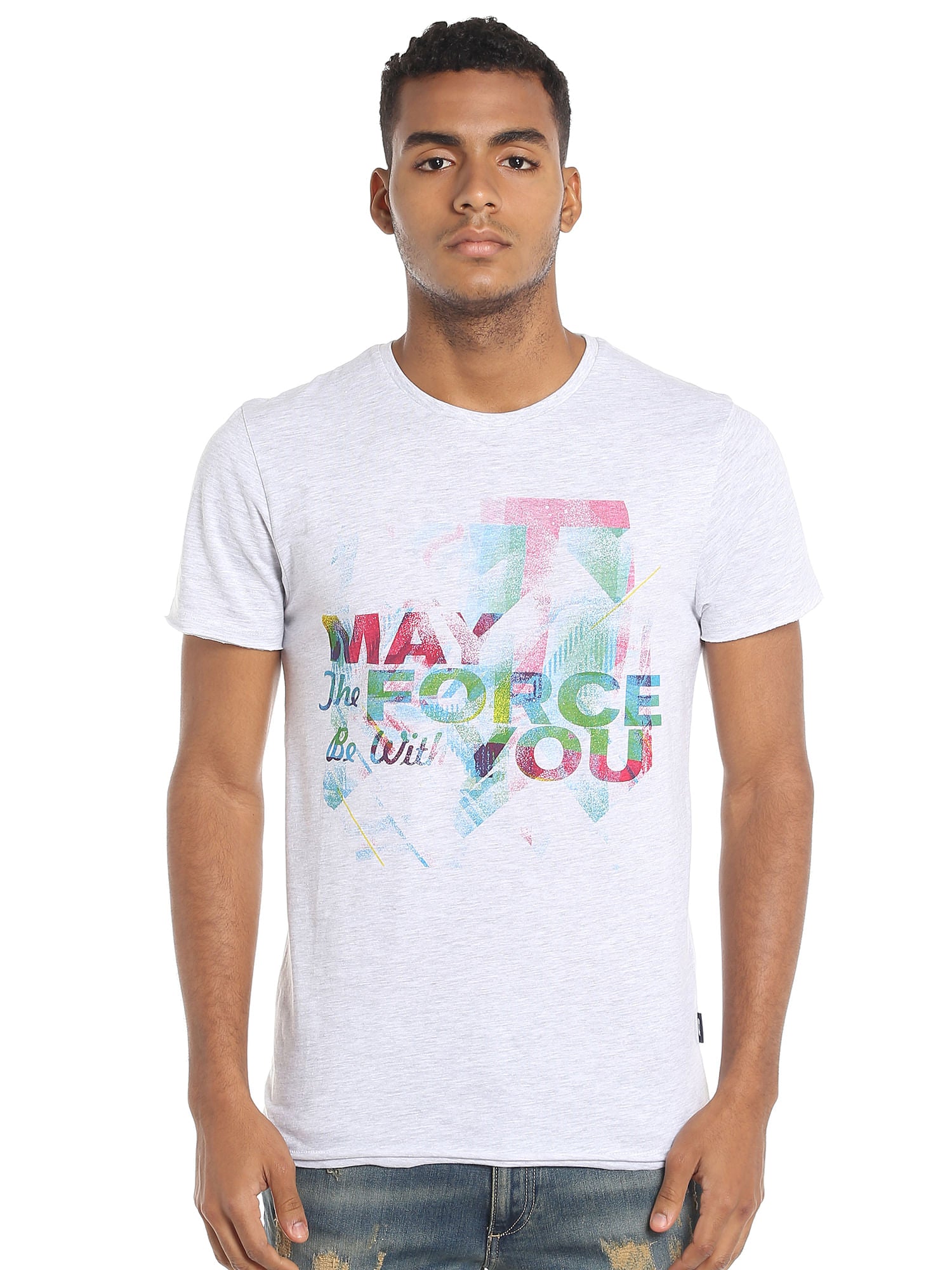 Star Wars Print Graphic White T-Shirt