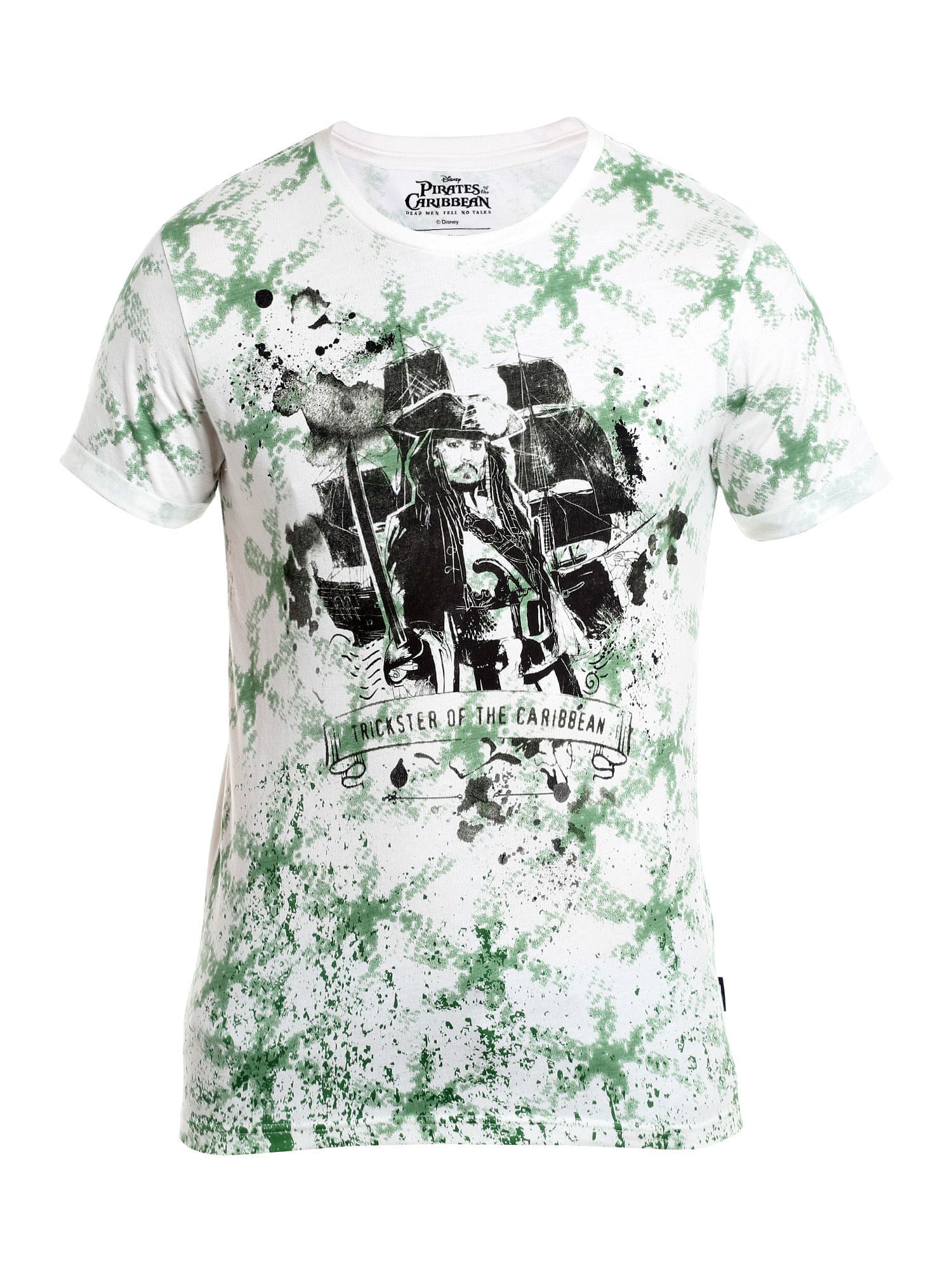 Pirates Of The Caribbean White All Over Print T-Shirt