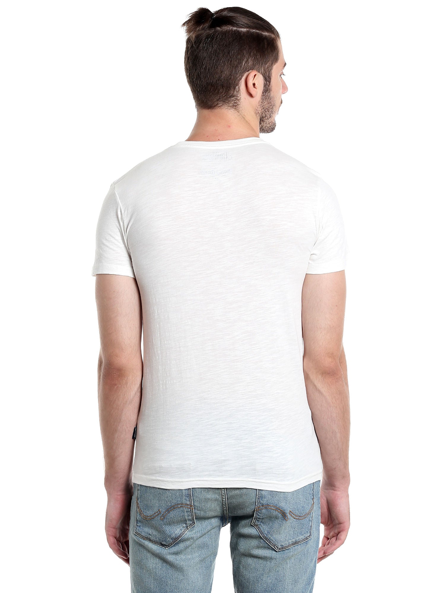 Pirates Of The Caribbean Skull Print White T-Shirt