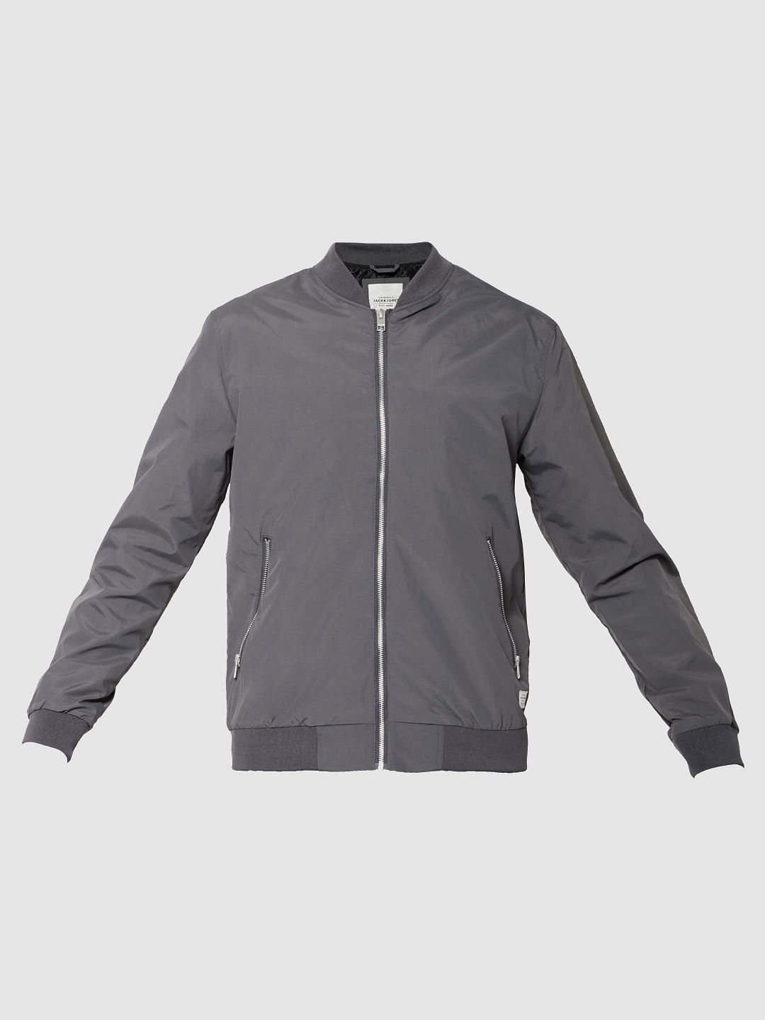 Grey Bomber Jacket