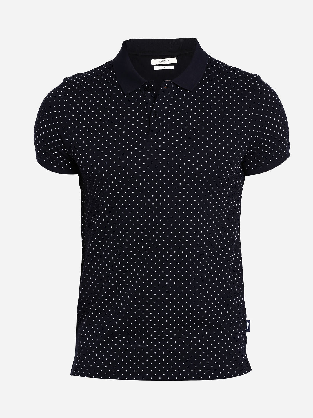 Blue Polka Dot Polo T-Shirt
