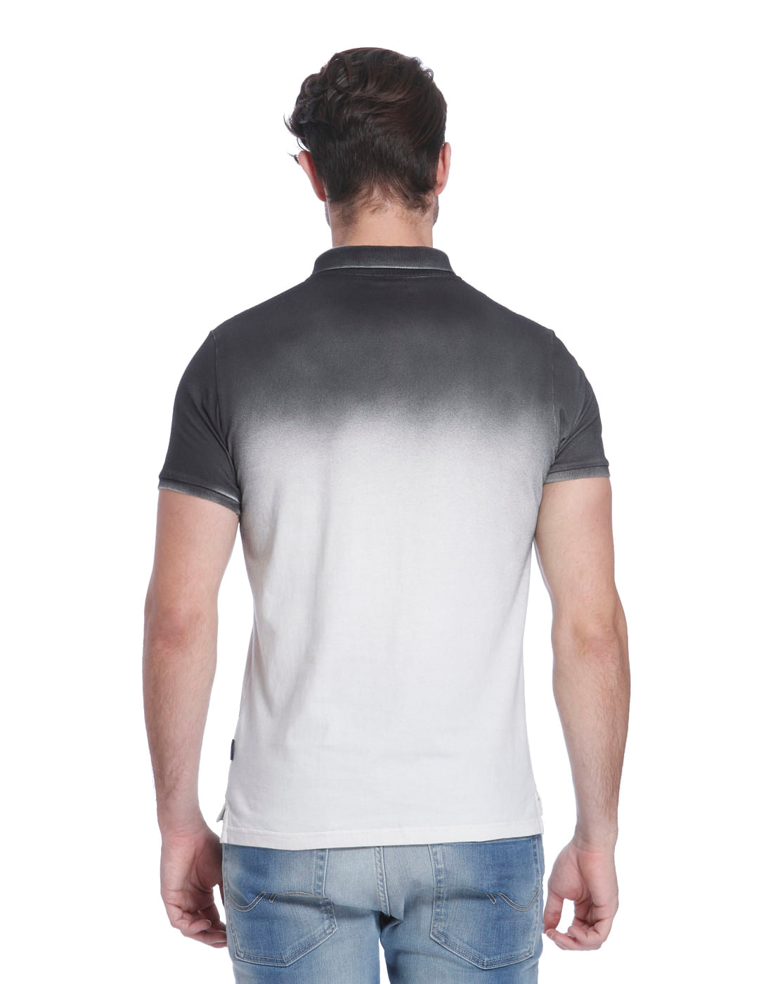 White Ombre Polo T-Shirt