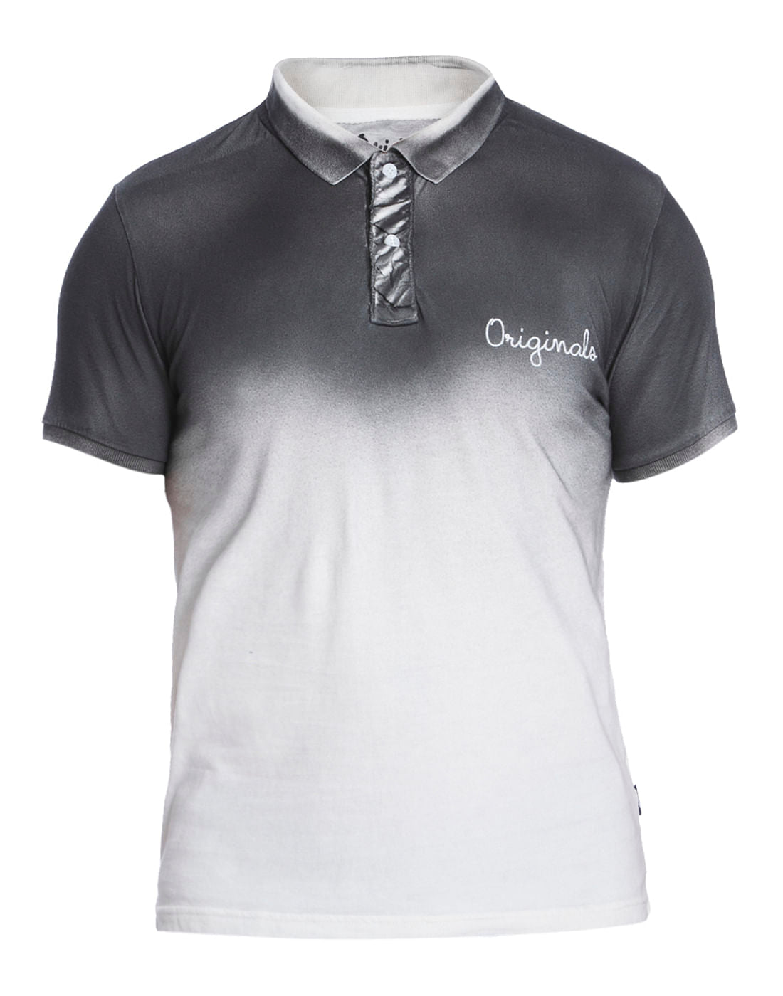 White Ombre Polo T-Shirt