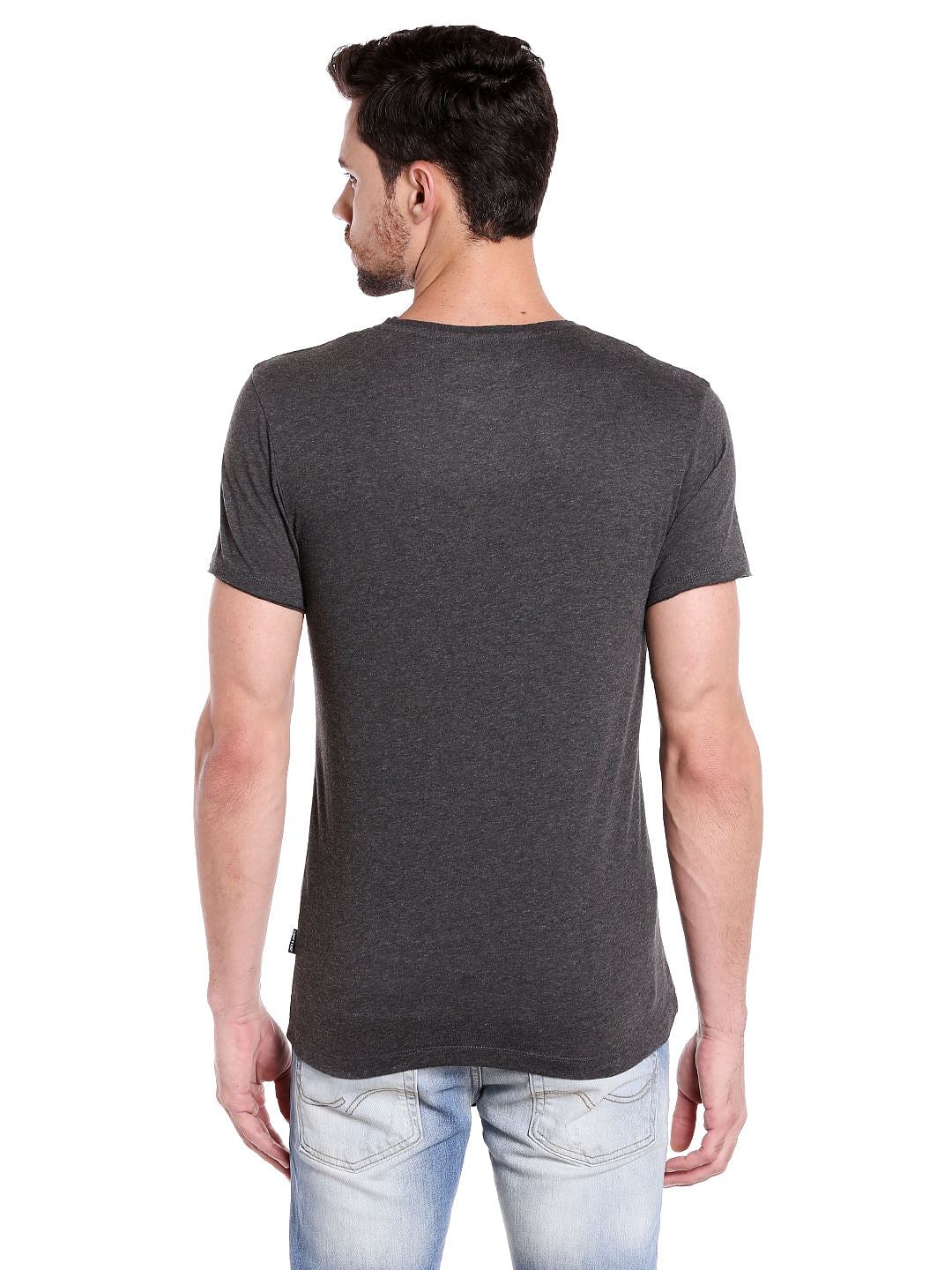 X Guardians Of The Galaxy Graphic Print Dark Grey Crew Neck T-Shirt