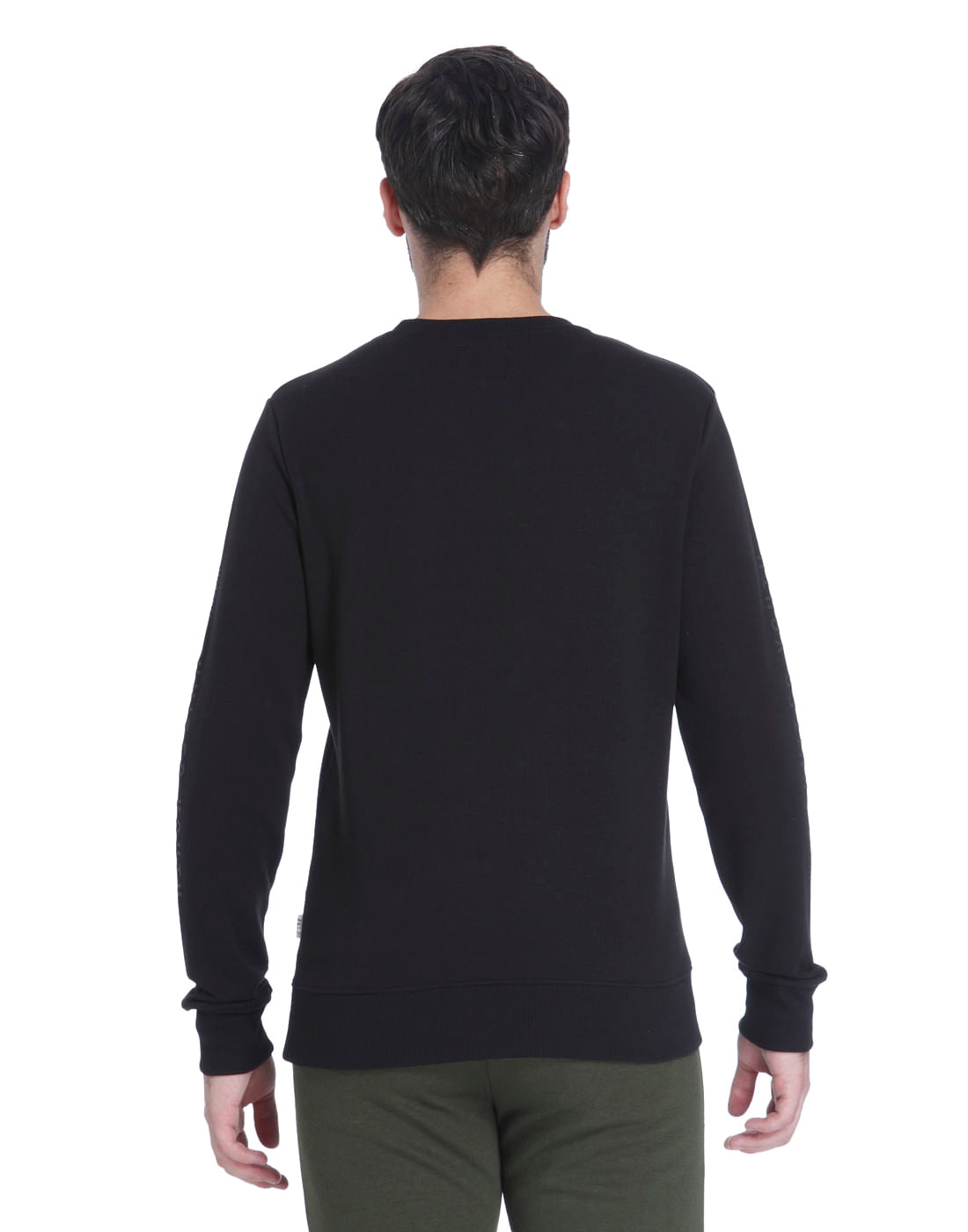 Black Graphic Print Sweatshirt