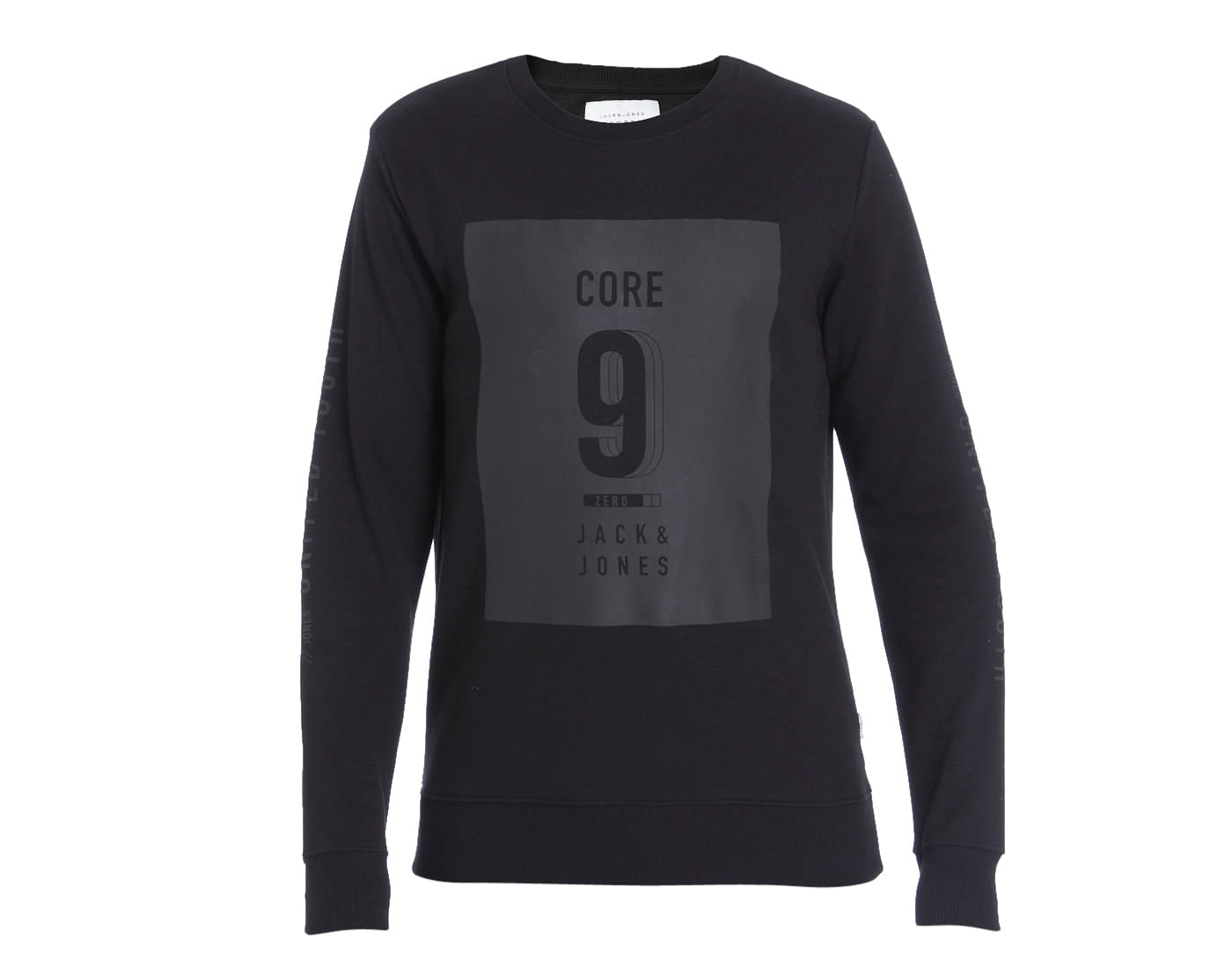 Black Graphic Print Sweatshirt