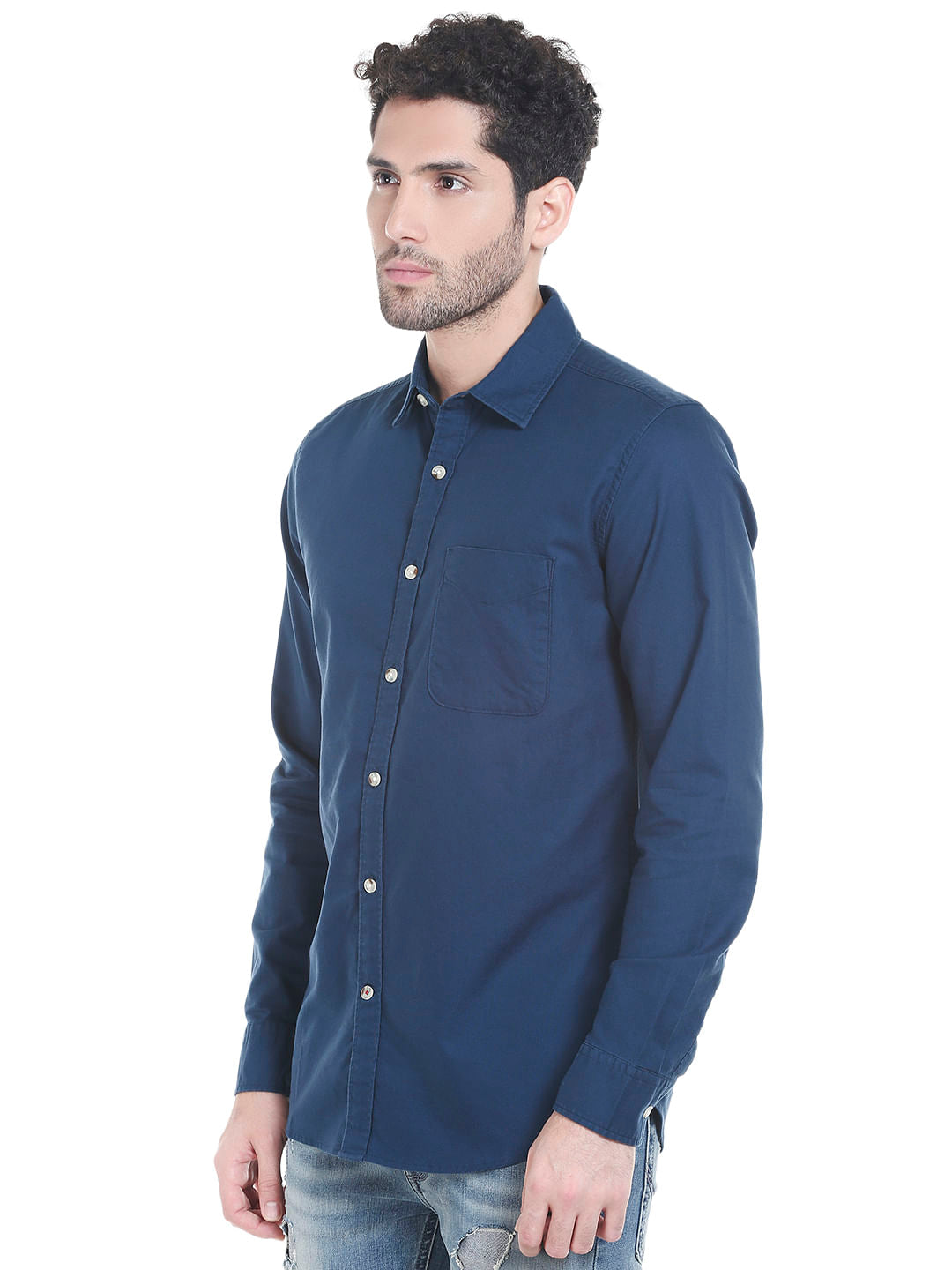 Dark Blue Slim Fit Shirt