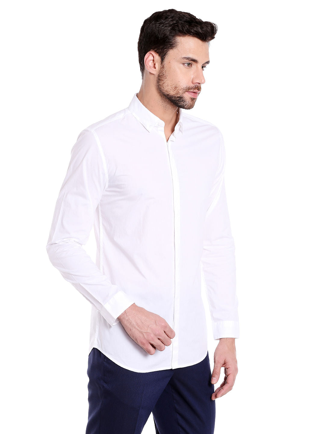 White Slim Fit Shirt