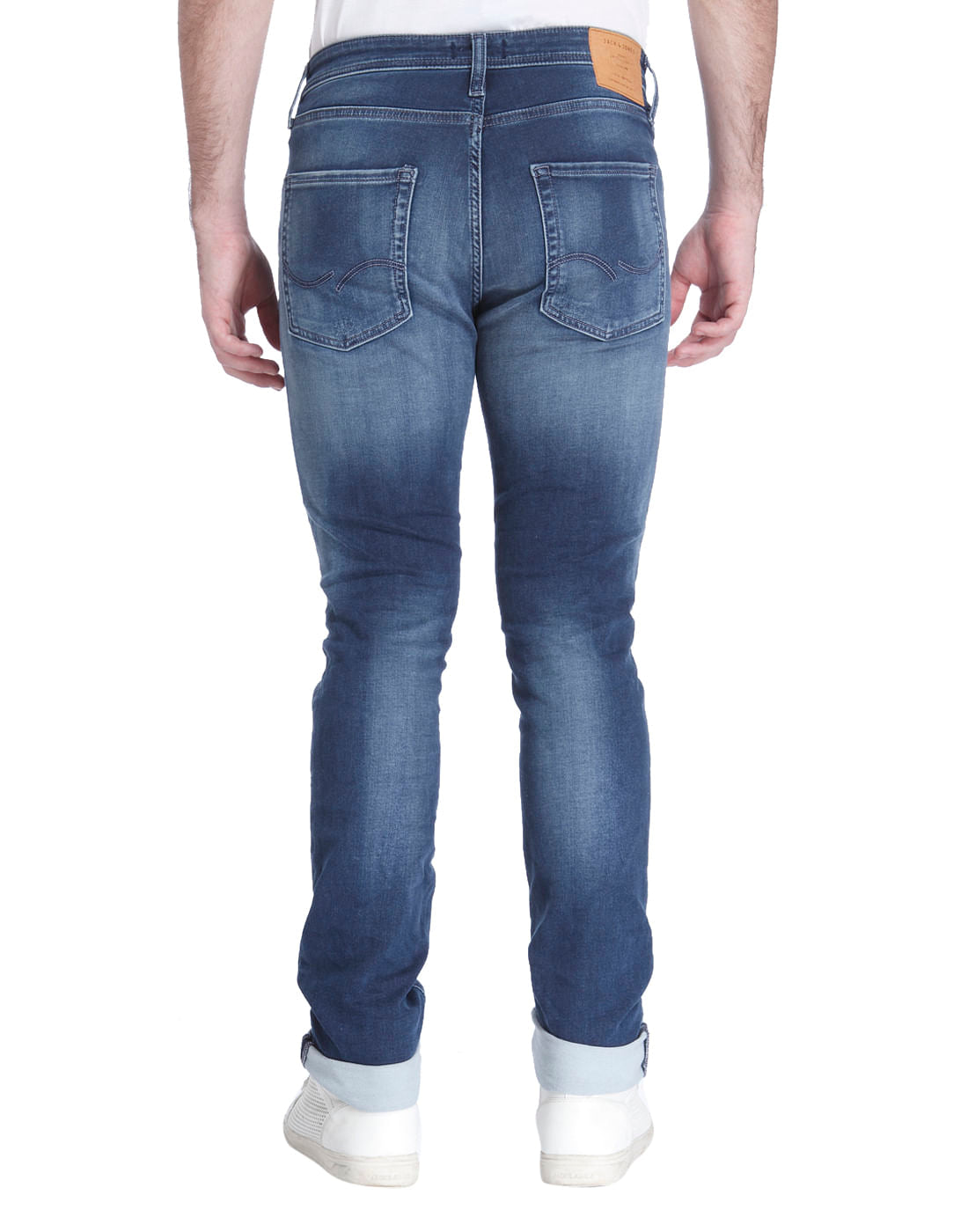Dark Blue Distressed Skinny Jeans
