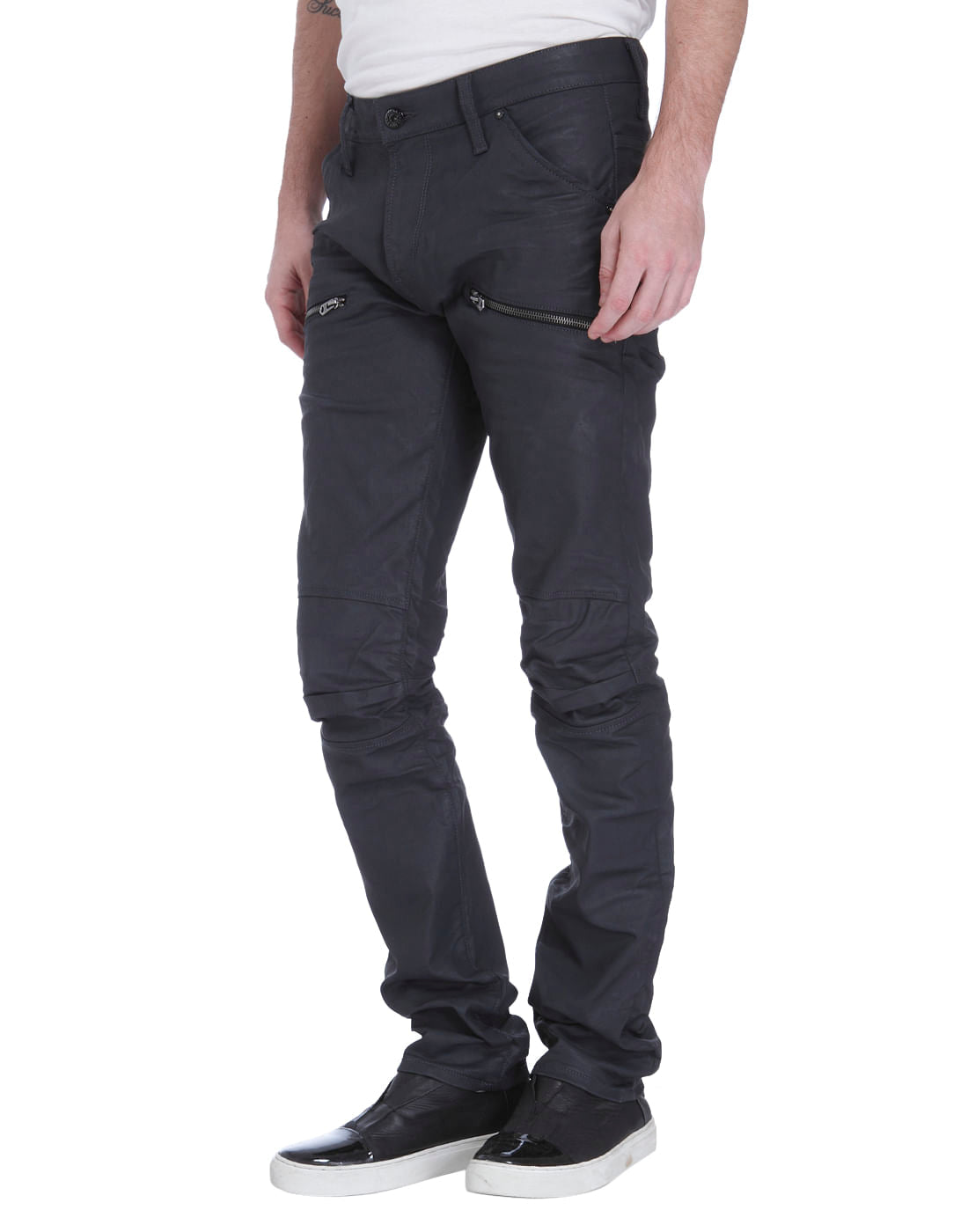 Black Low Rise Slim Fit Jeans