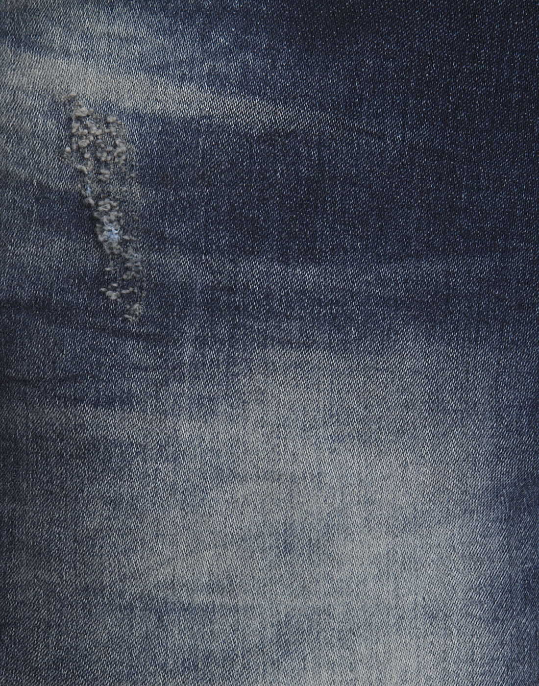 Blue Mild Distressed Mid Rise Regular Fit Jeans