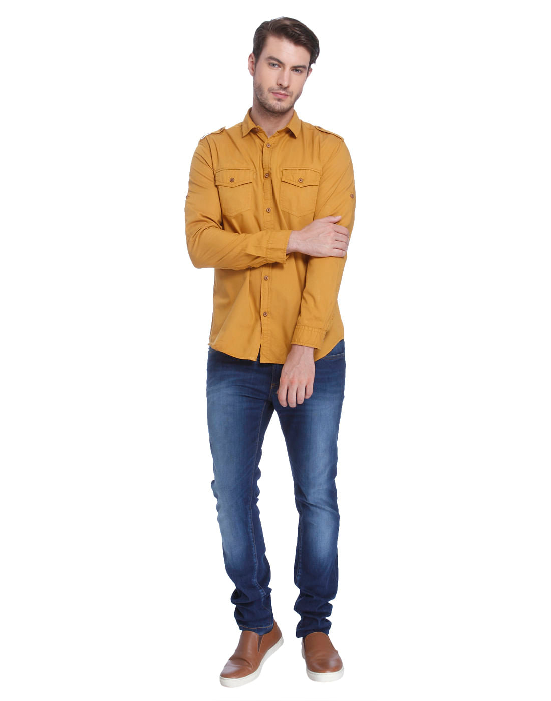 Mustard Slim Fit Shirt