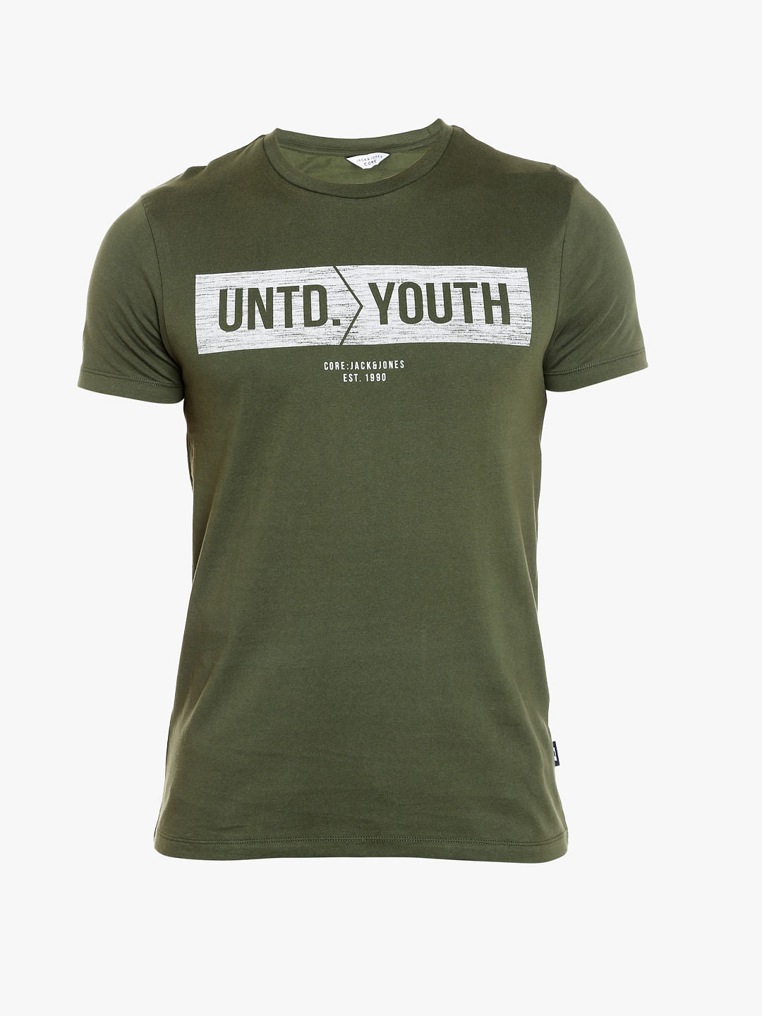 Green Graphic Print Crew Neck T-Shirt