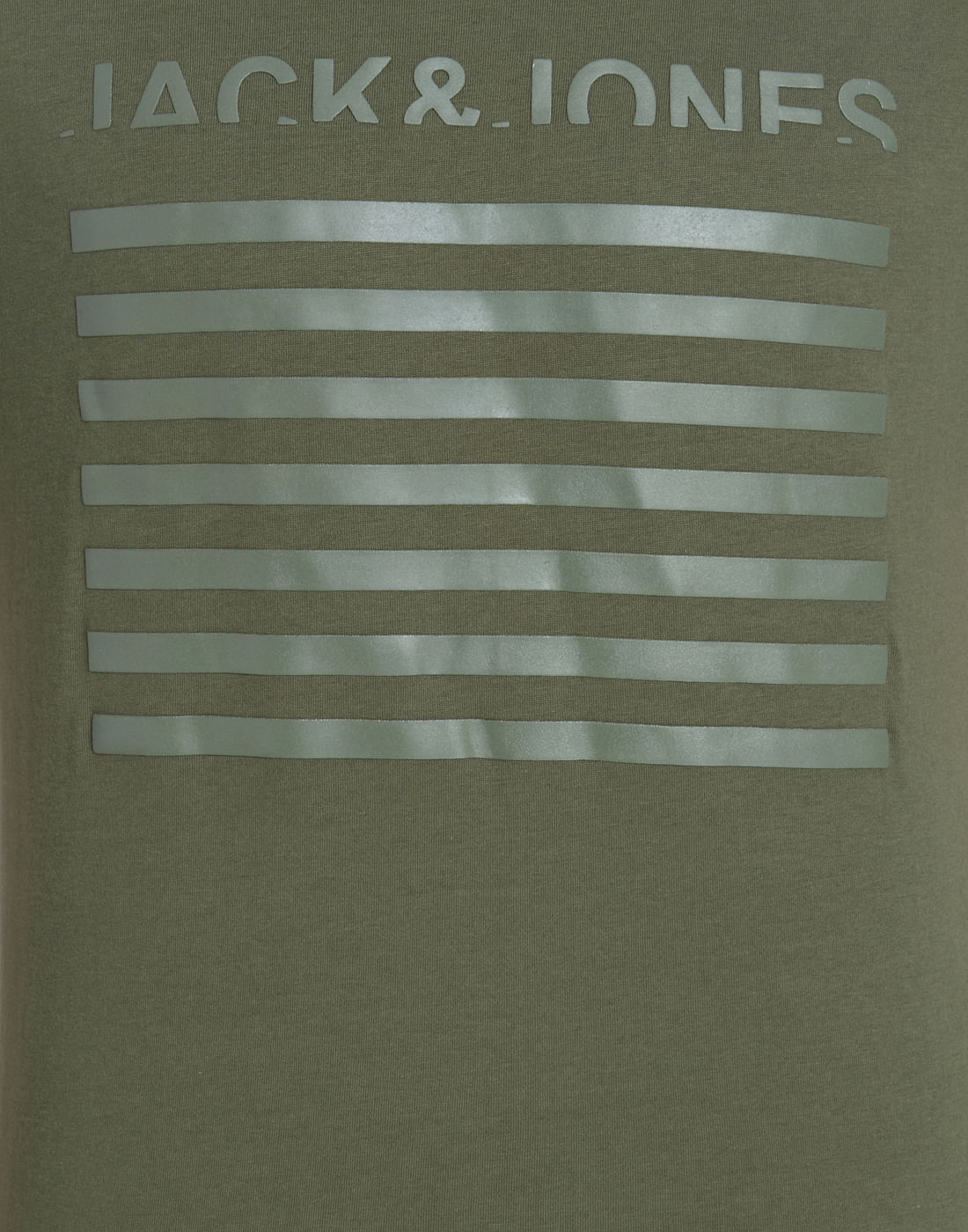 Green Logo Print Crew Neck T-Shirt