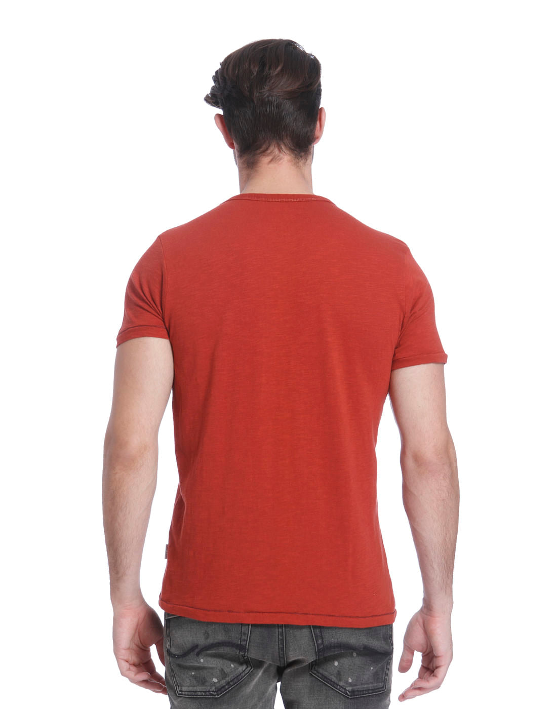 Red Graphic Print Crew Neck T-Shirt