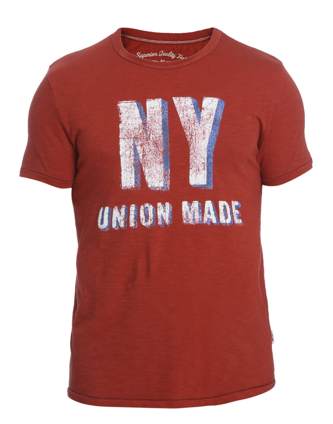 Red Graphic Print Crew Neck T-Shirt