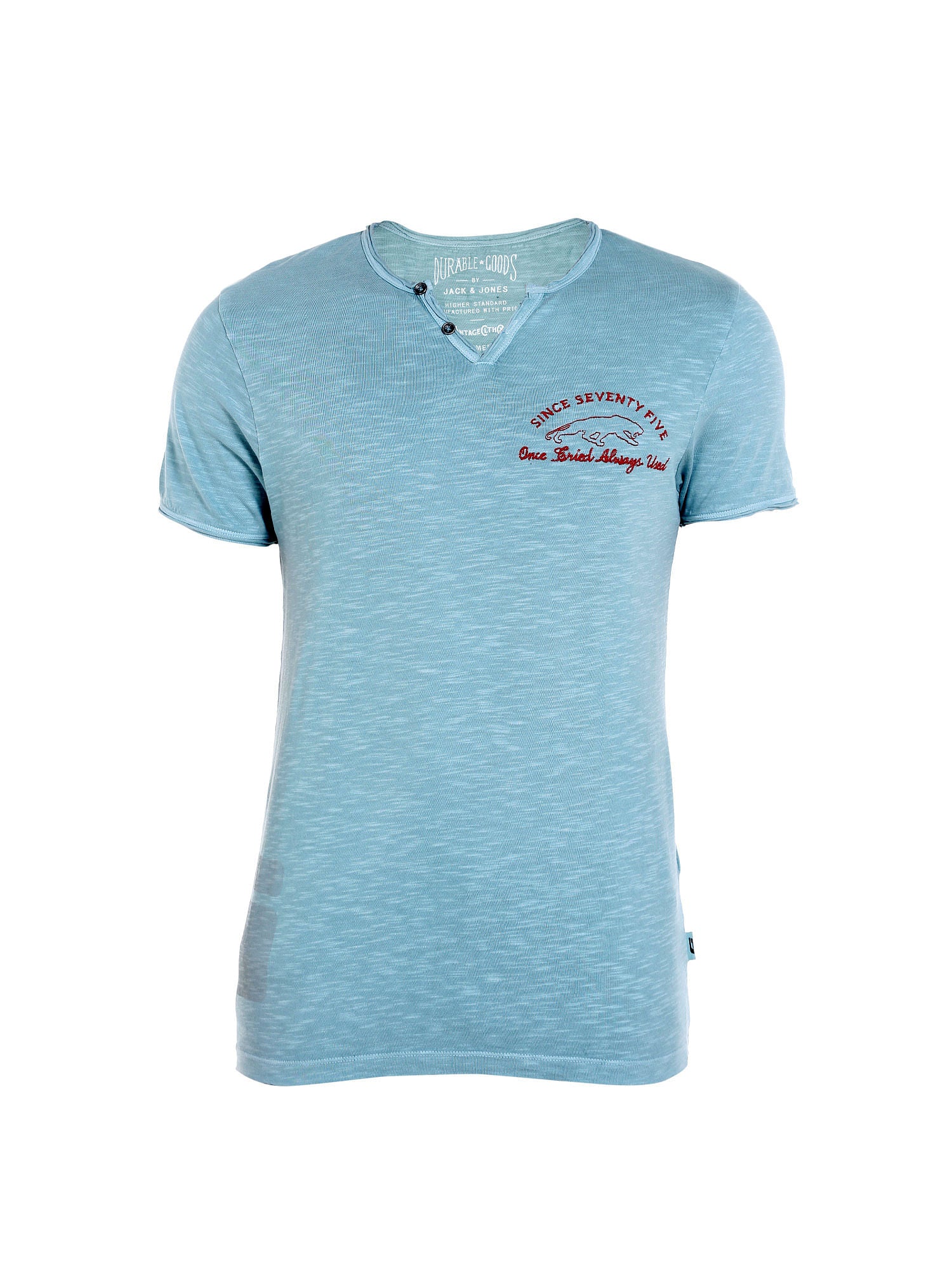 Blue V- Neck T-Shirt