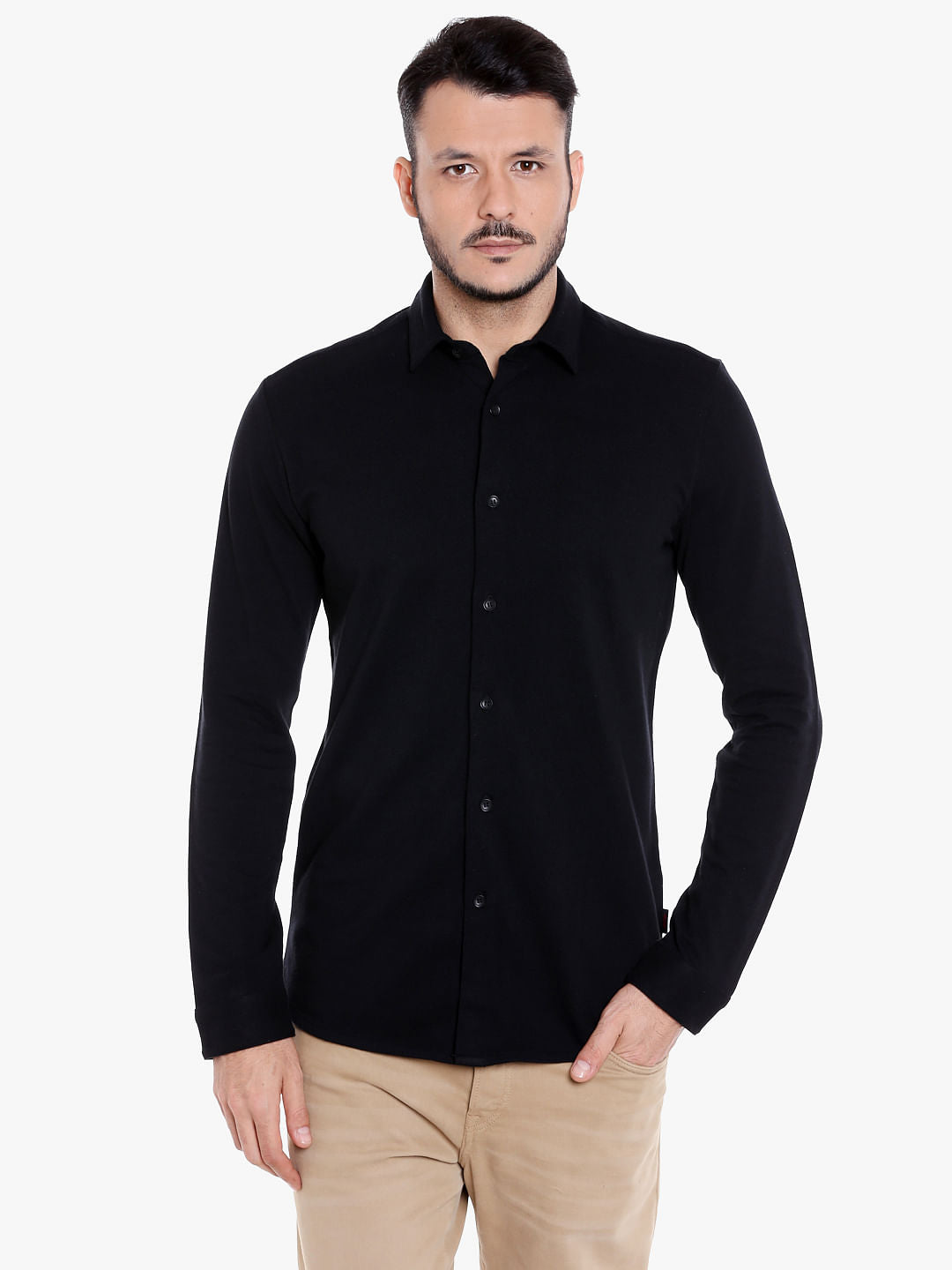 Black Slim Fit Shirt