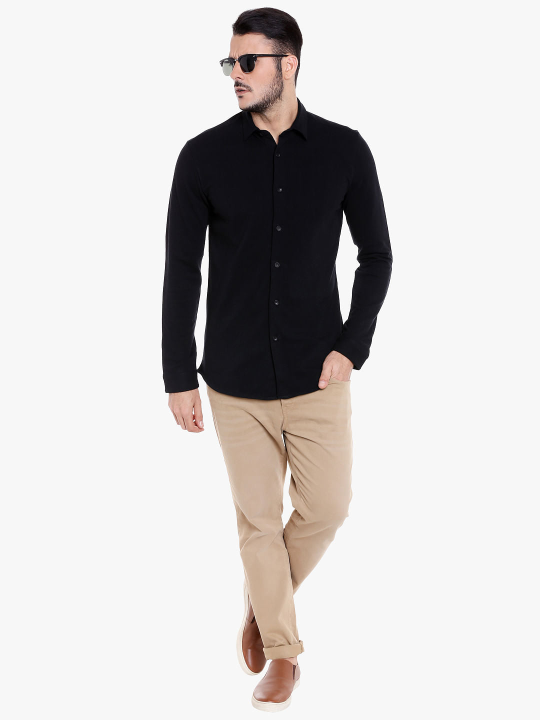 Black Slim Fit Shirt