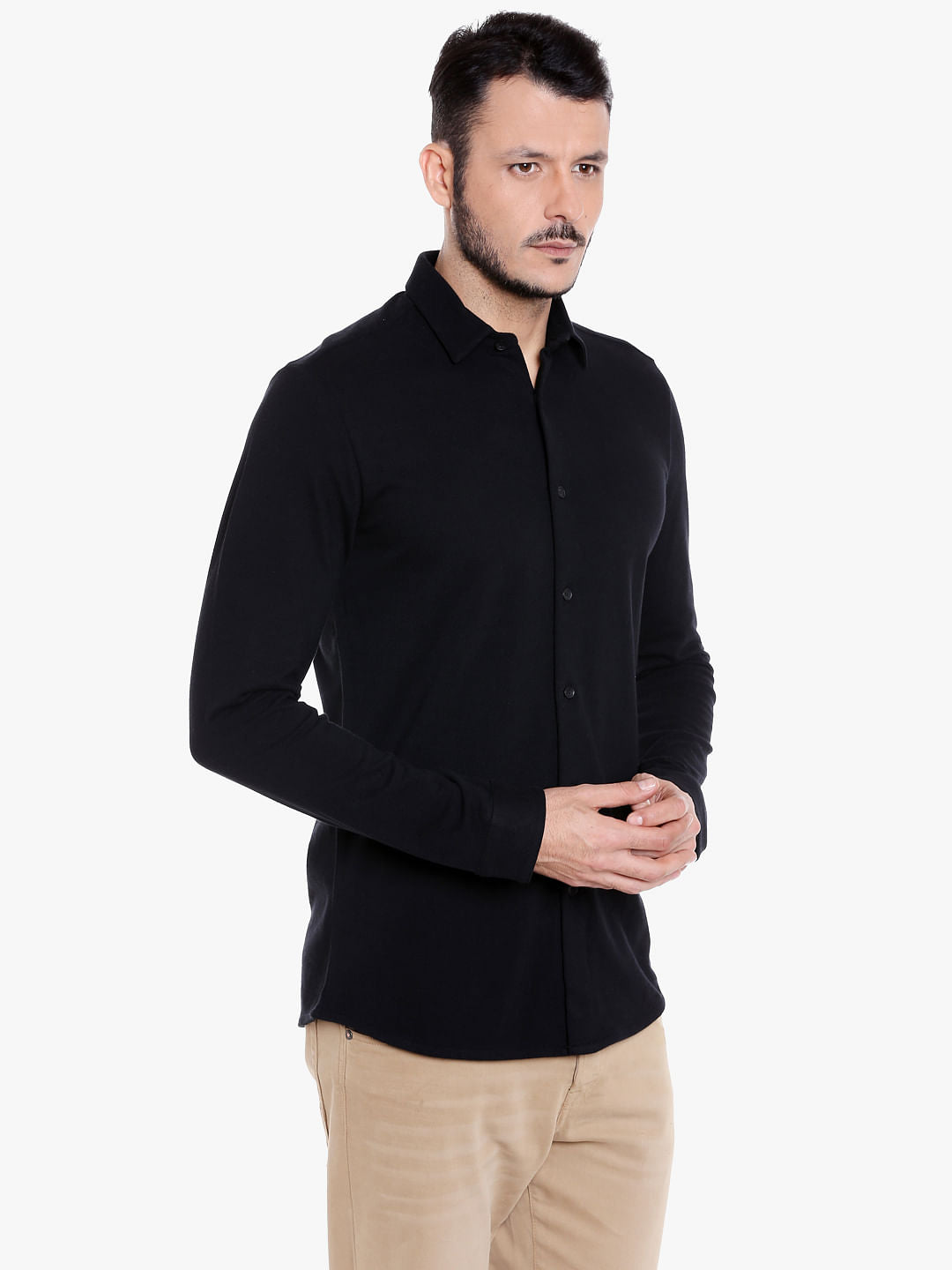 Black Slim Fit Shirt