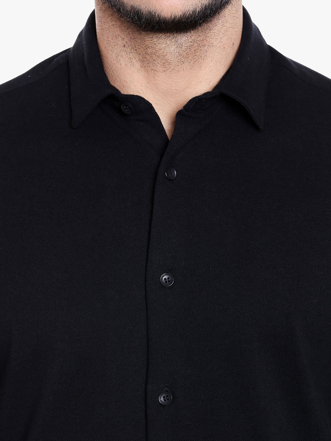 Black Slim Fit Shirt