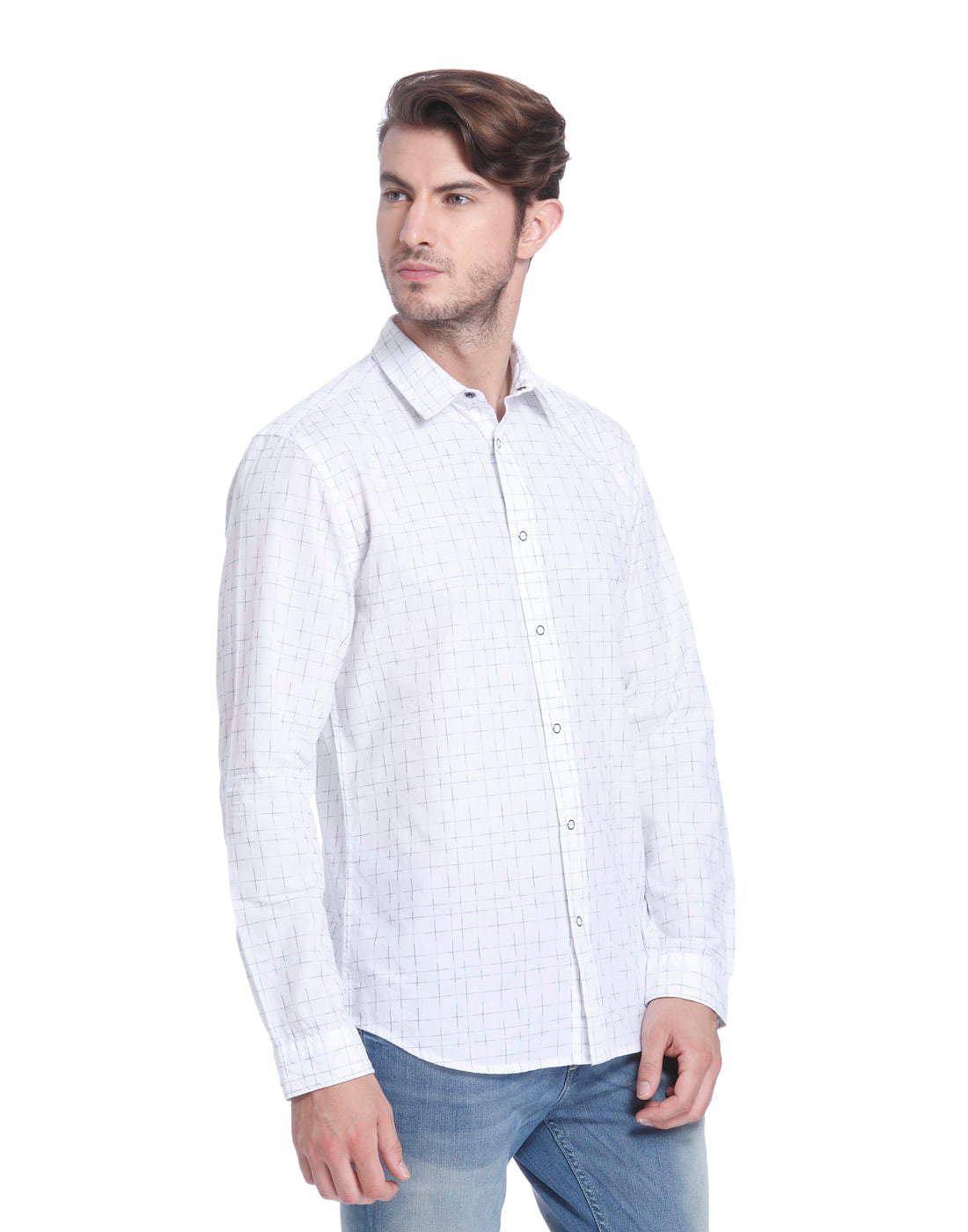 White Printed Shirt