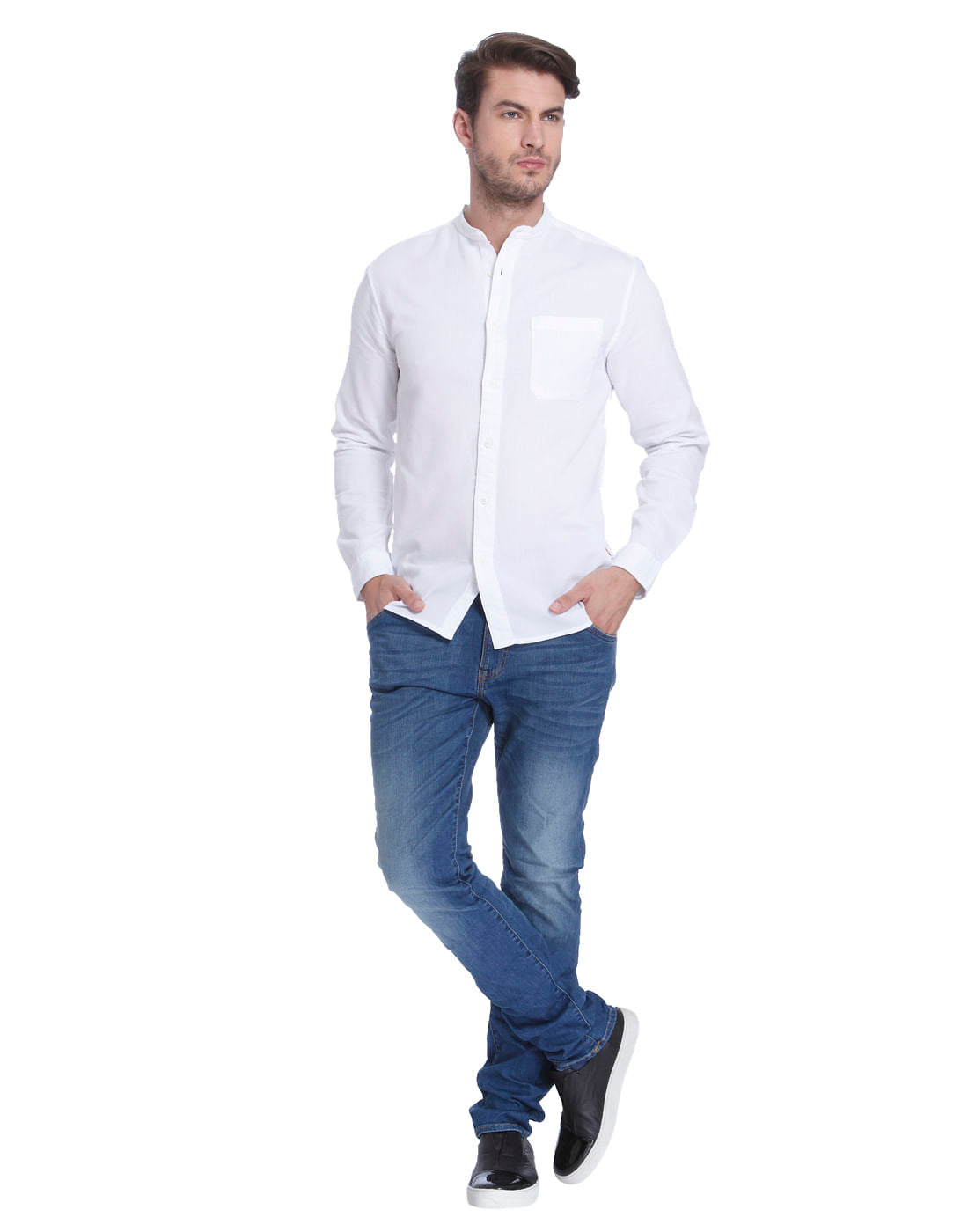 White Slim Fit Shirt