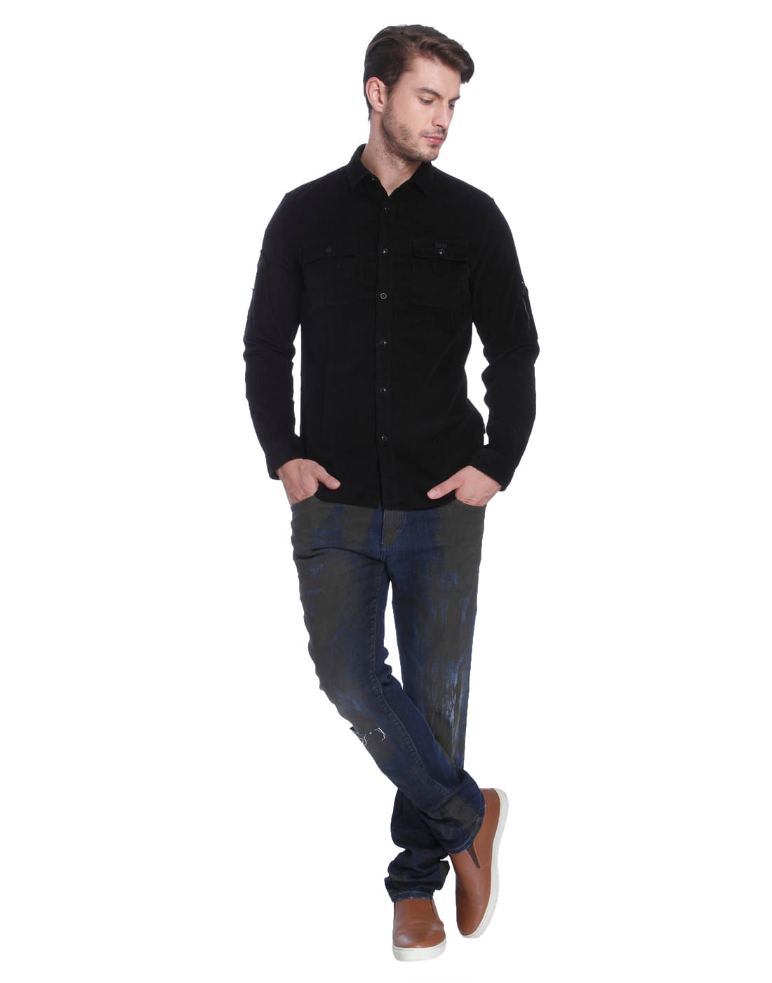 Black Corduroy Shirt