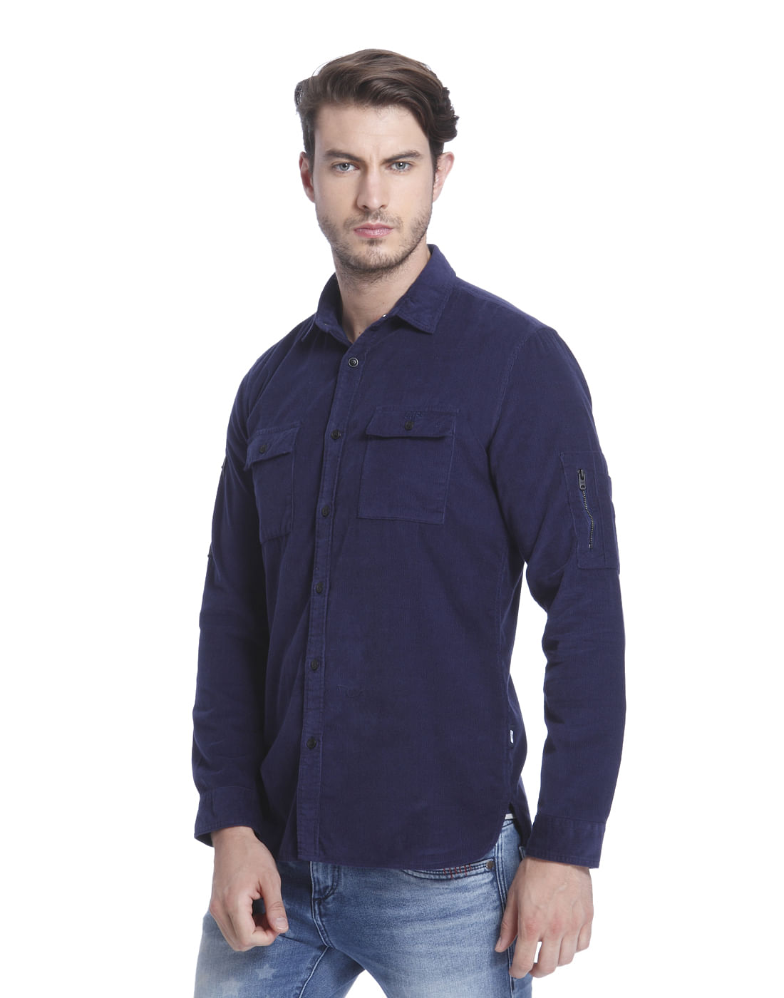 Blue Corduroy Shirt