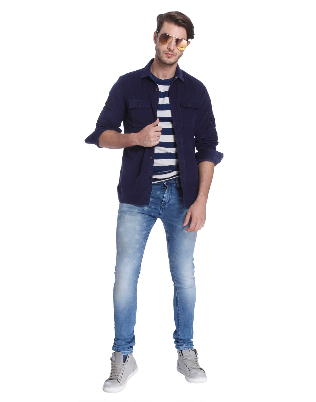 Blue Corduroy Shirt