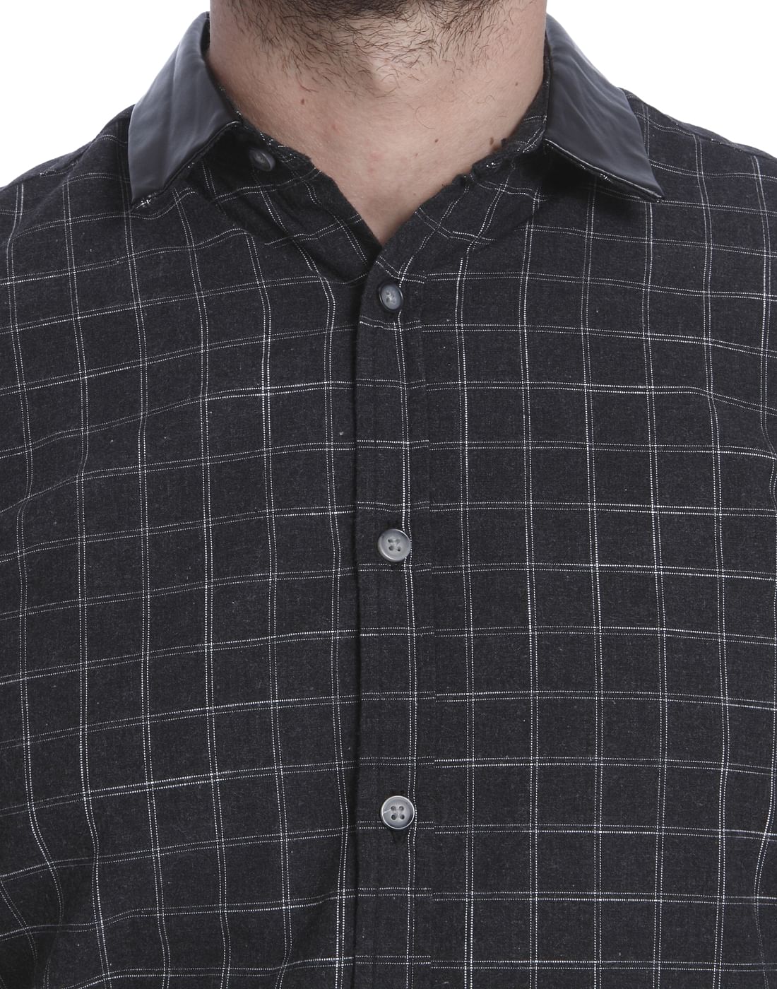 Dark Grey Check Shirt