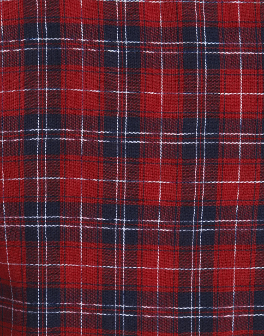 Red Check Slim Fit Shirt