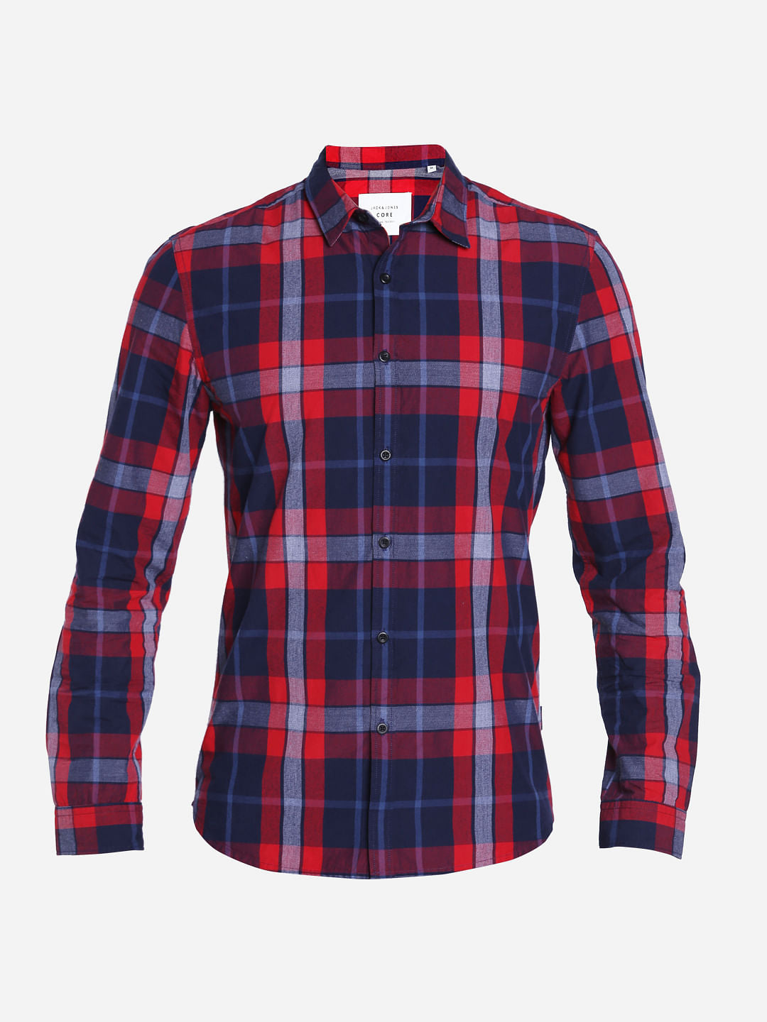Red Check Slim Fit Shirt