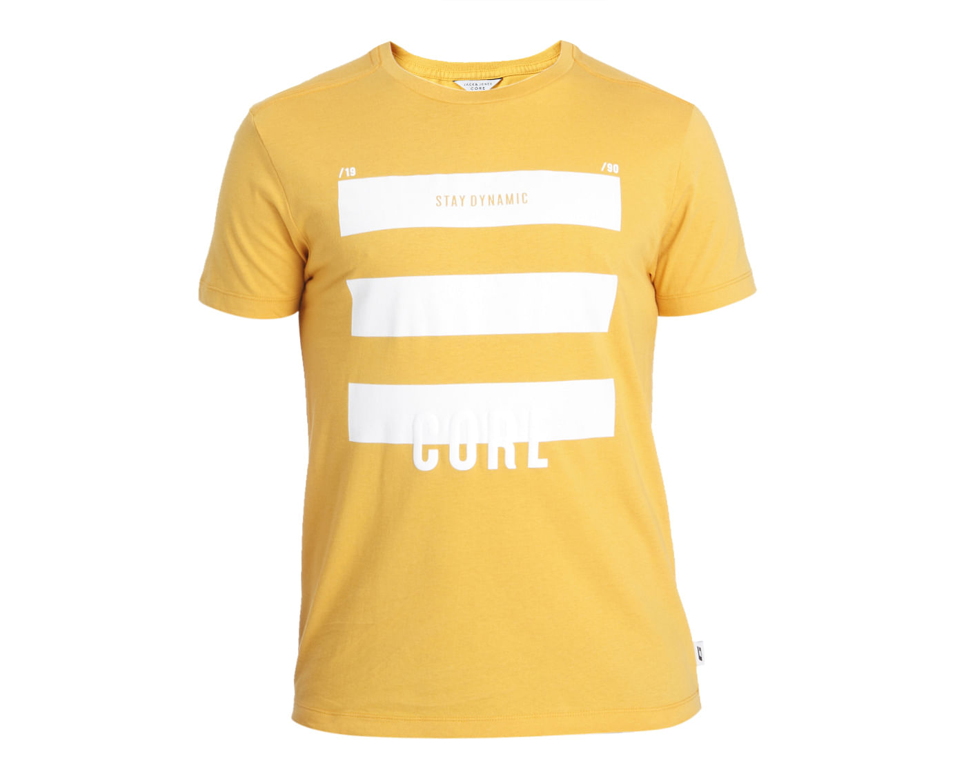 Yellow Graphic Print Crew Neck T-Shirt