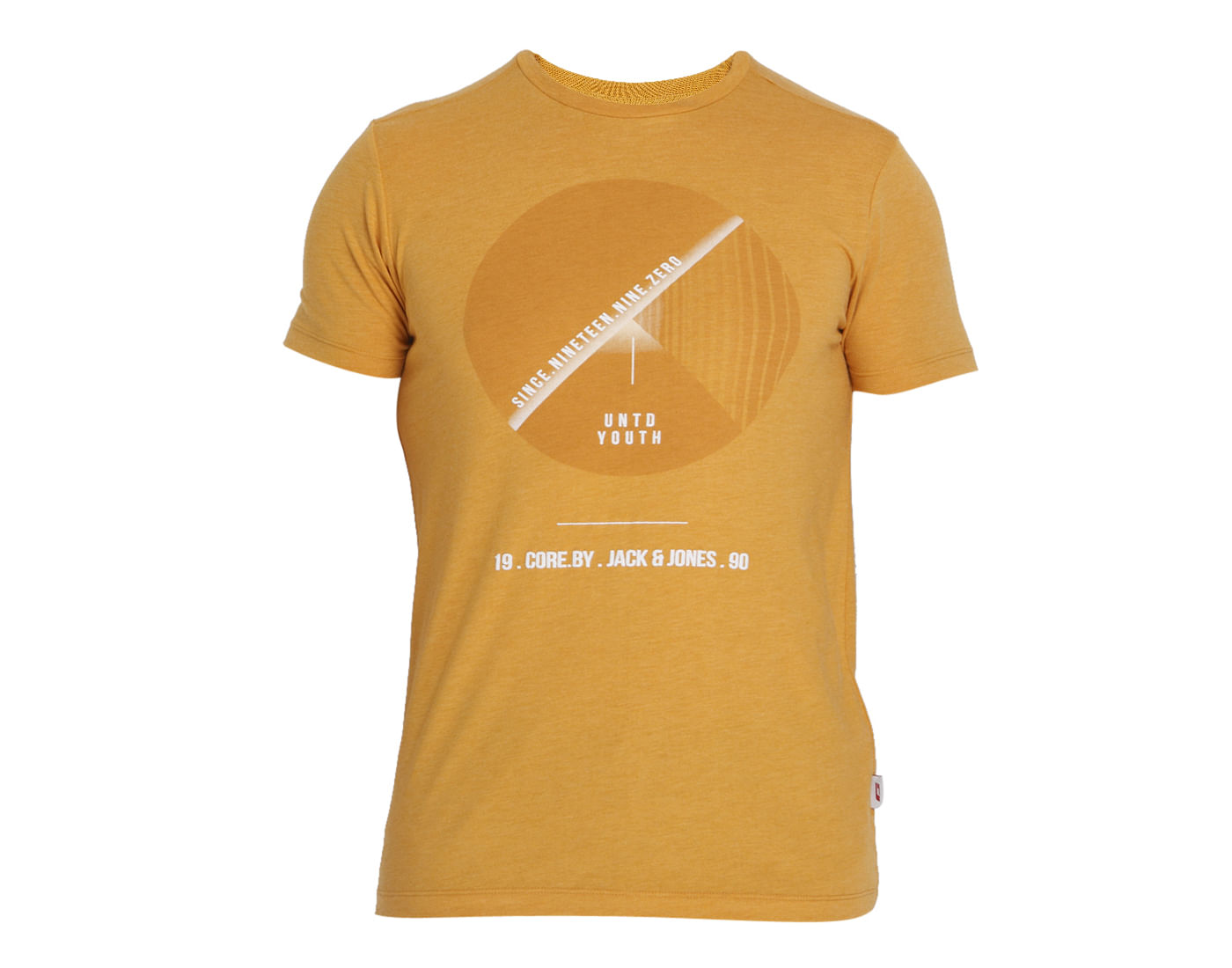 Orange Graphic Print Crew Neck T-Shirt