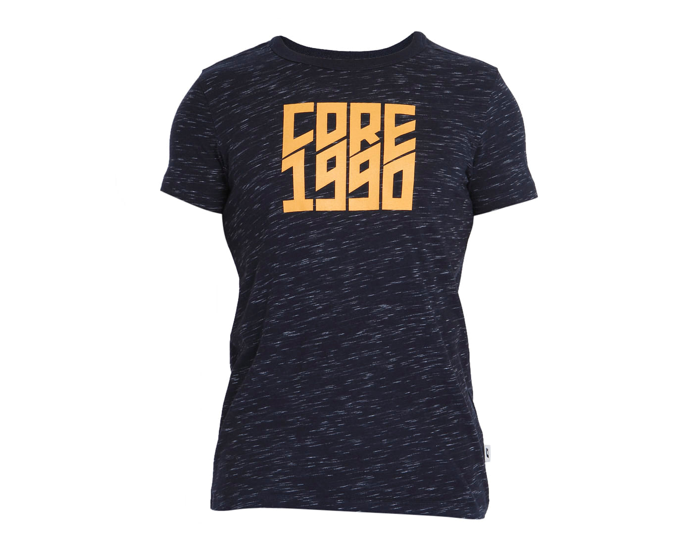 Dark Blue Graphic Print Crew Neck T-Shirt