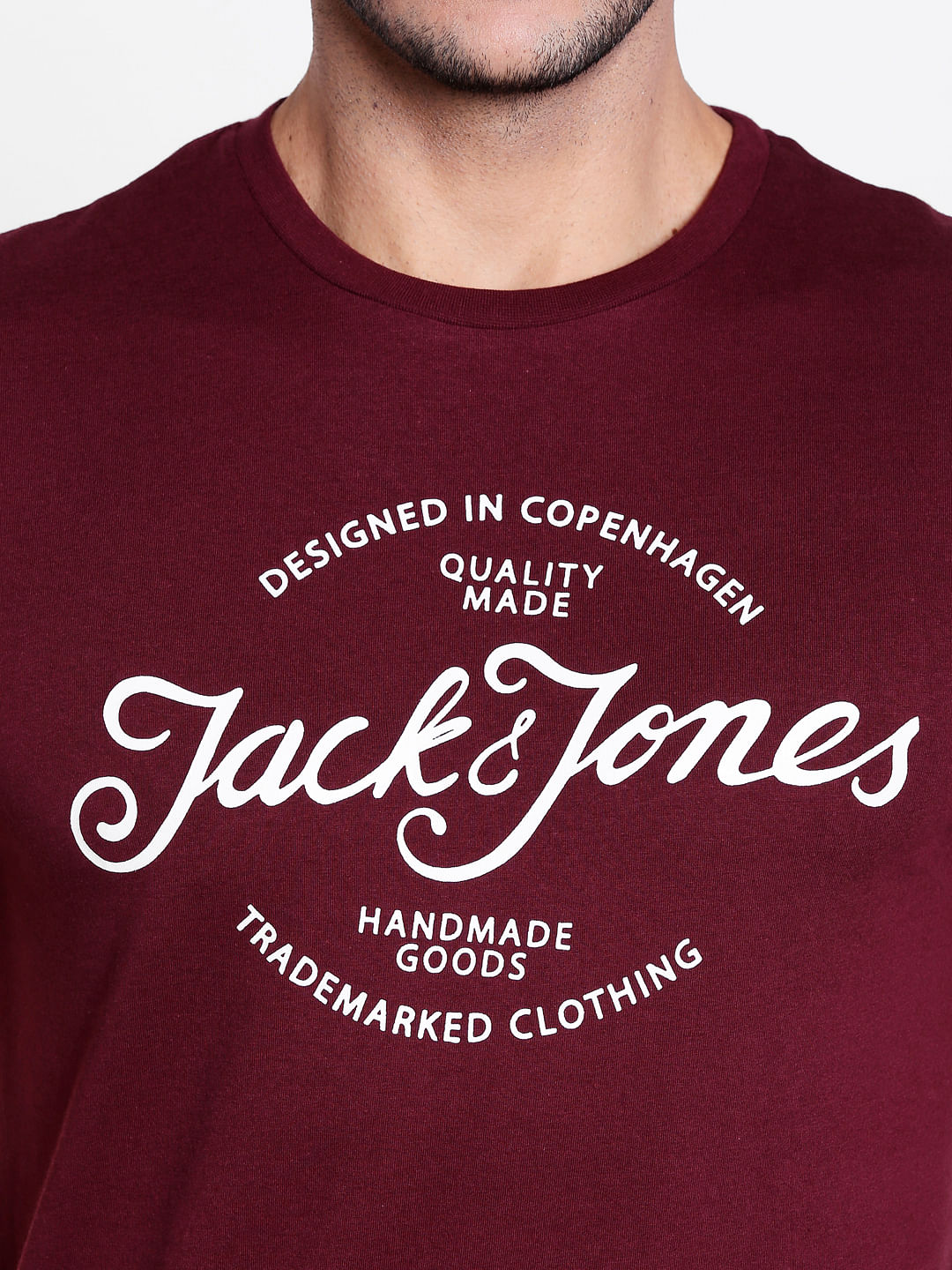 Red Graphic Print Crew Neck T-Shirt