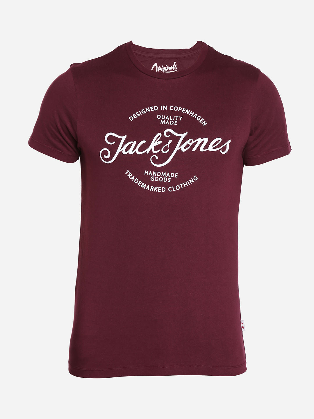 Red Graphic Print Crew Neck T-Shirt
