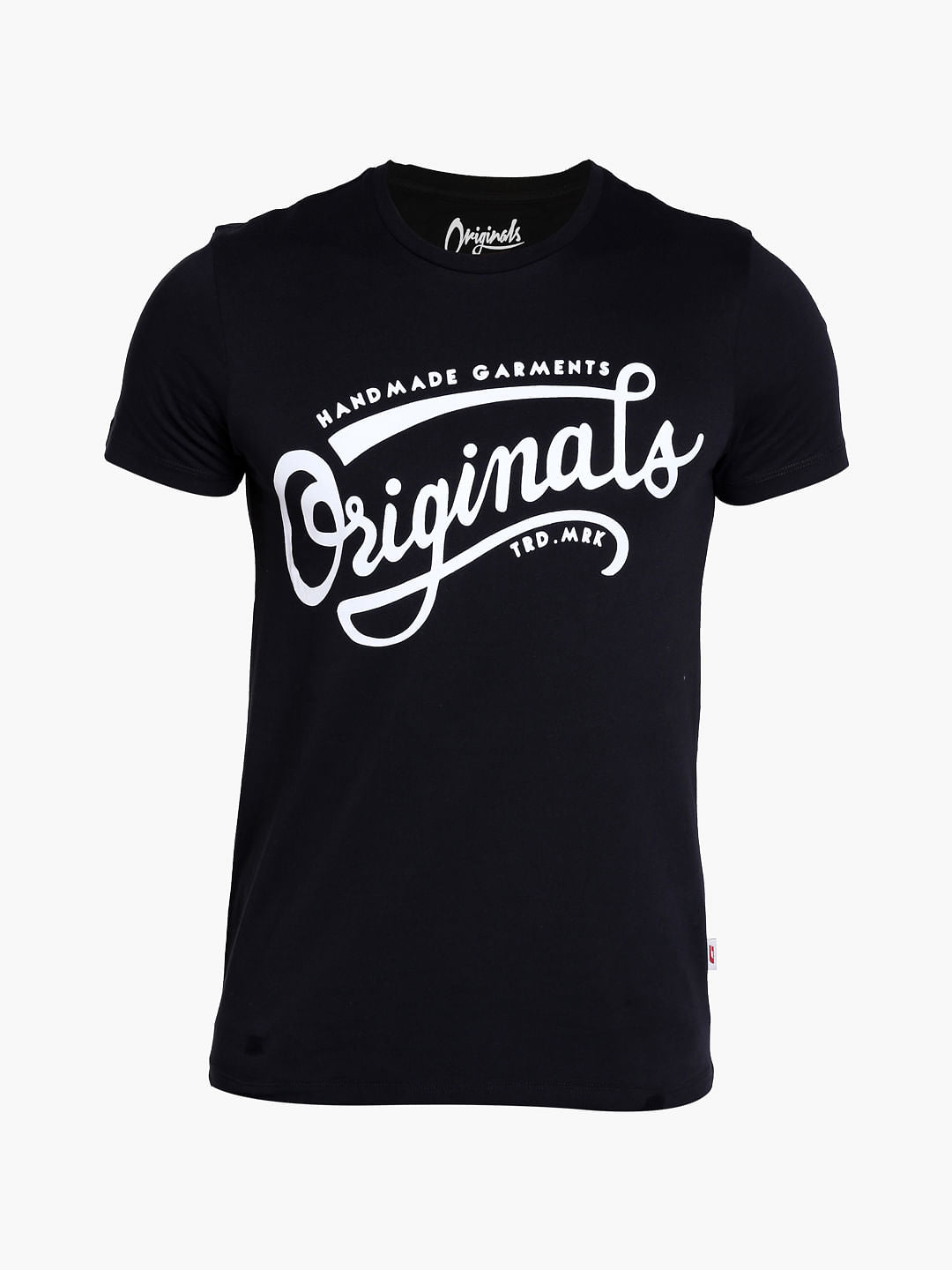 Blue Graphic Print Crew Neck T-Shirt