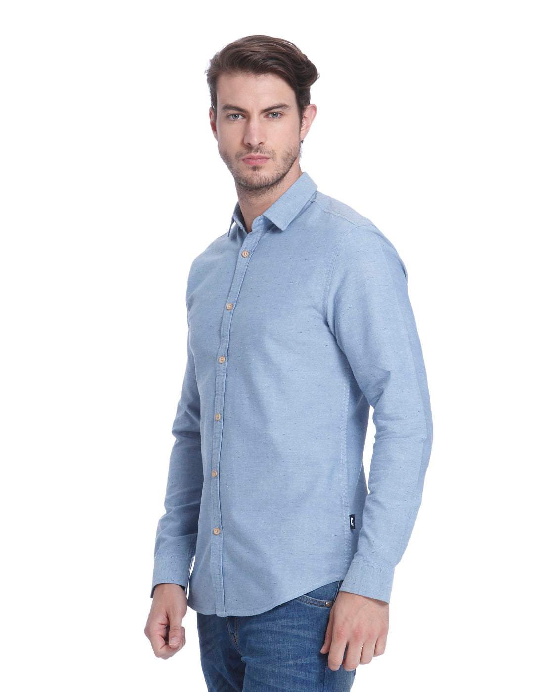 Powder Blue Slim Fit Shirt