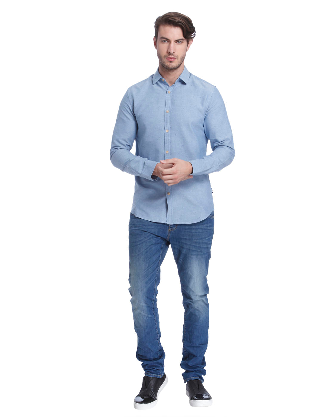Powder Blue Slim Fit Shirt