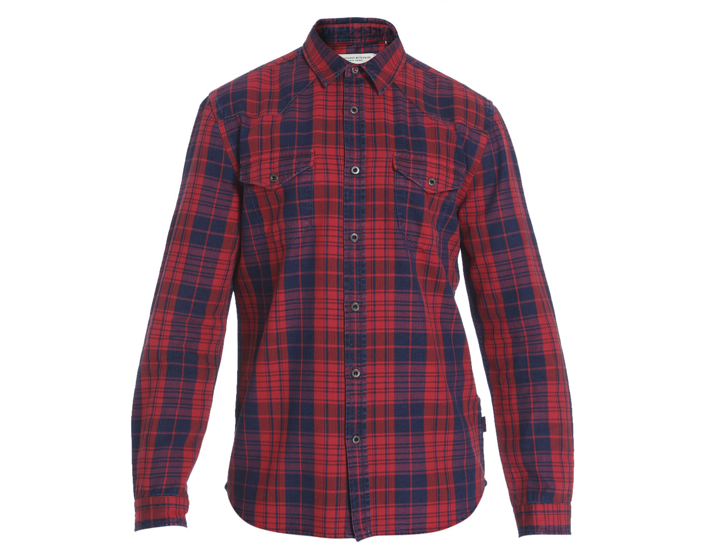 Red Check Slim Fit Shirt