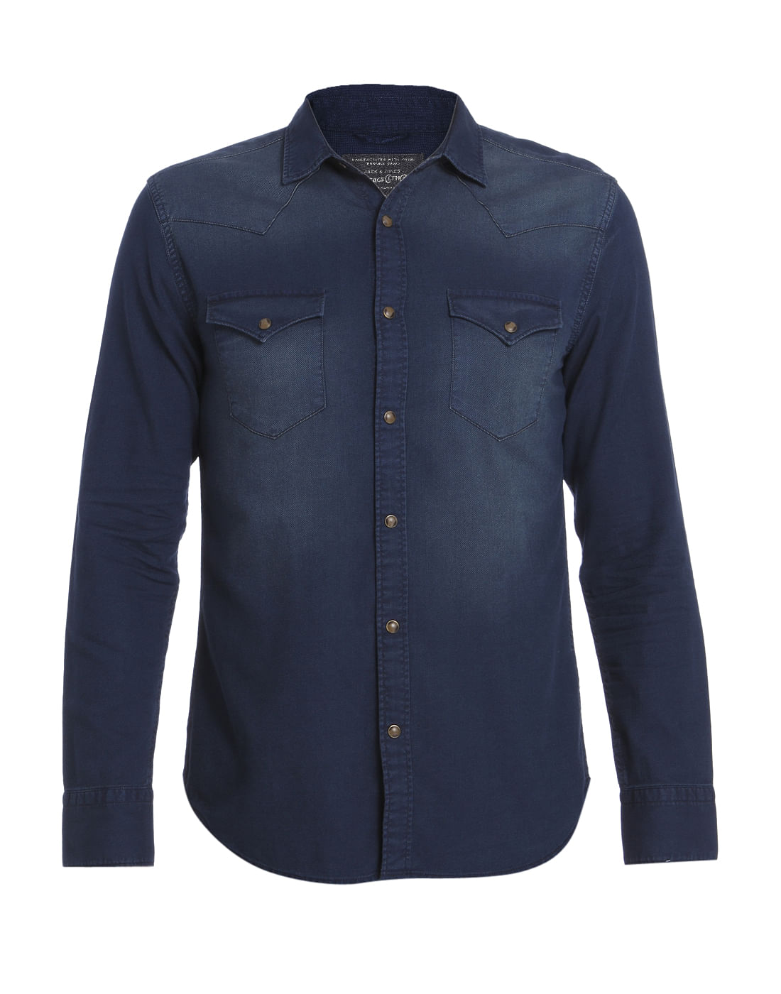Gradient Blue Slim Fit Shirt