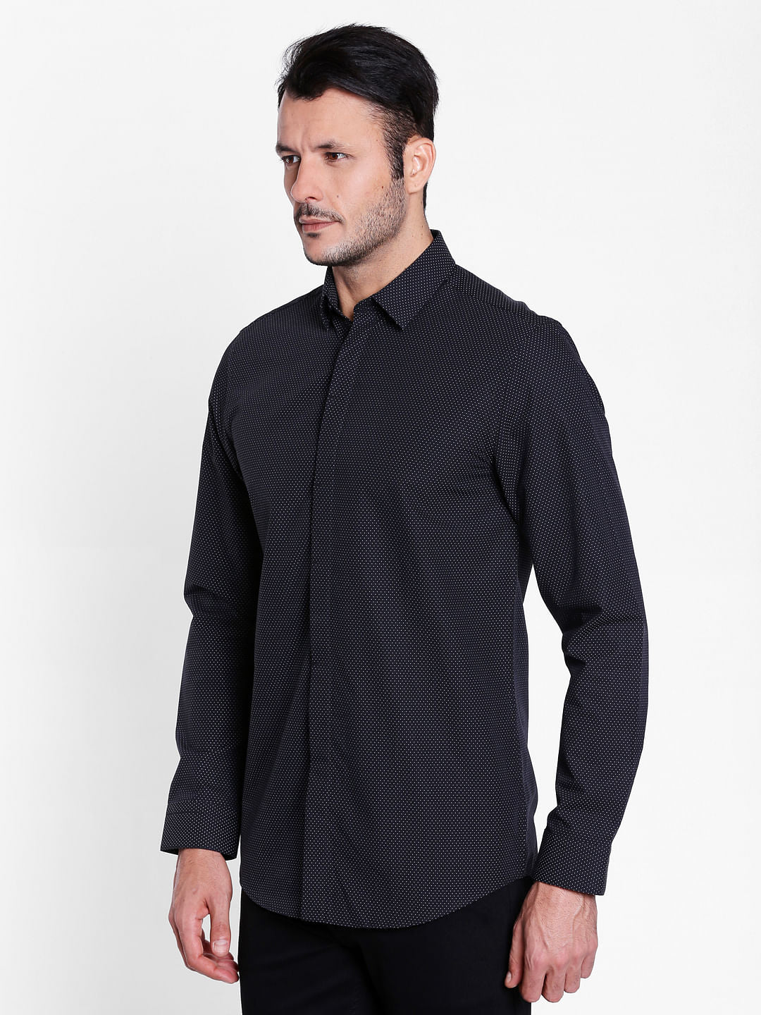 Black Slim Fit Shirt
