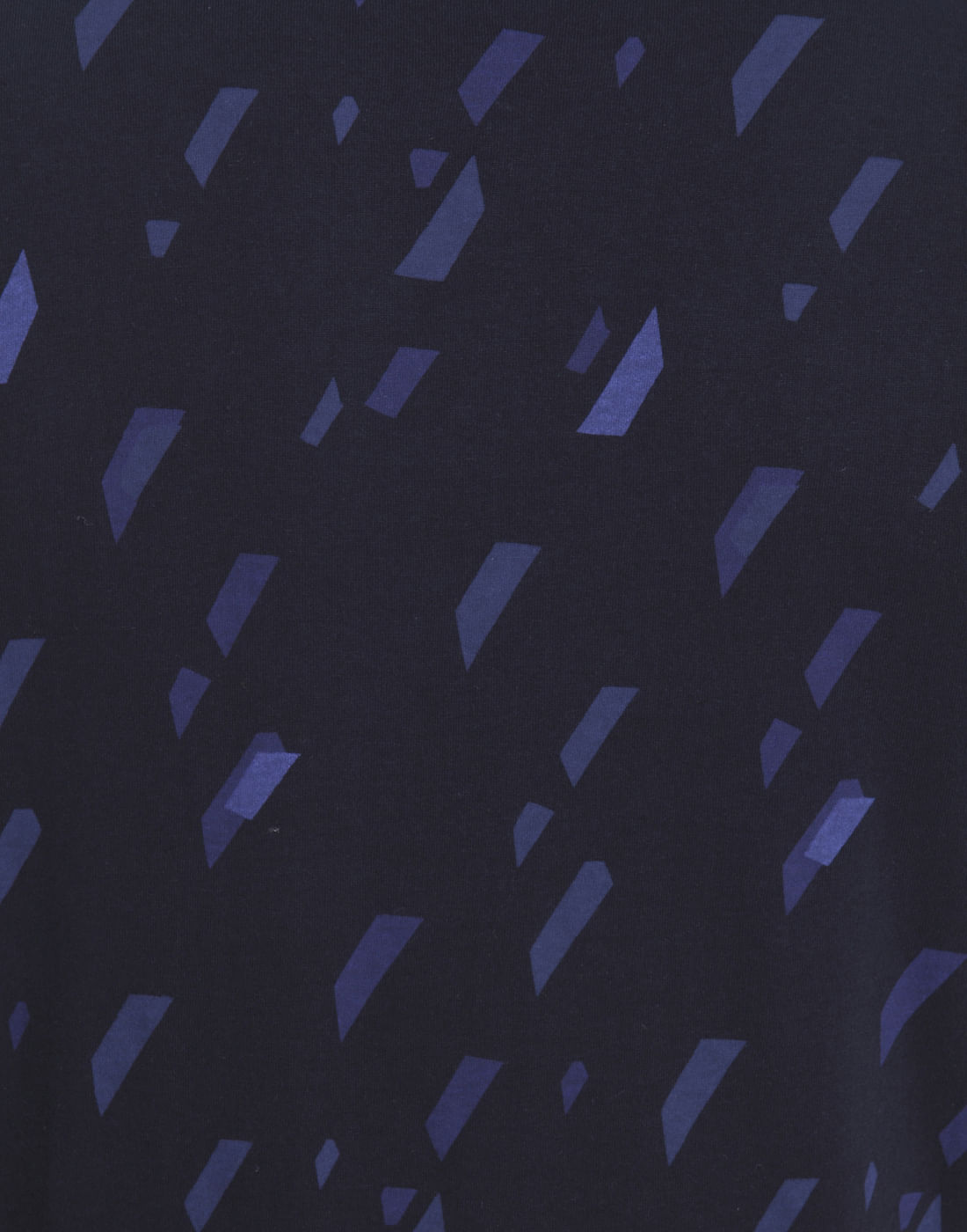 Dark Blue All Over Print Crew Neck T-Shirt